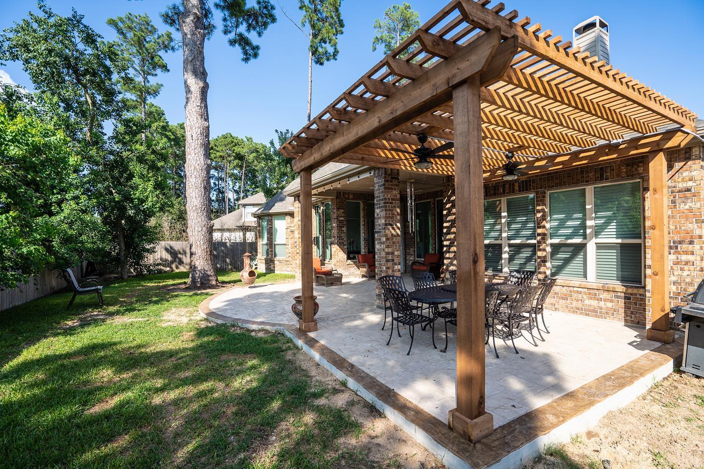 Attached Pergola