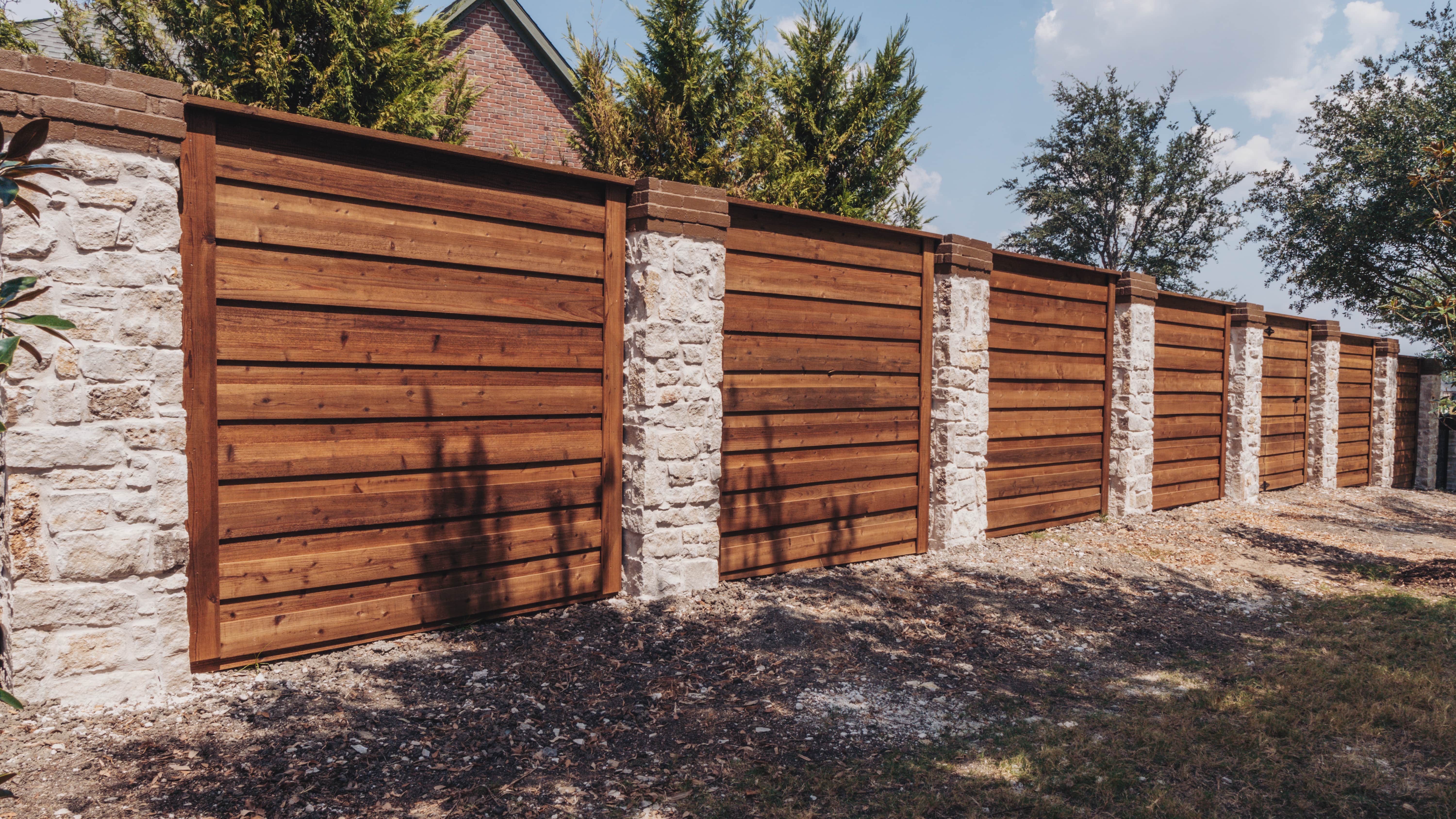 Texas Select Fencing - stone-columns