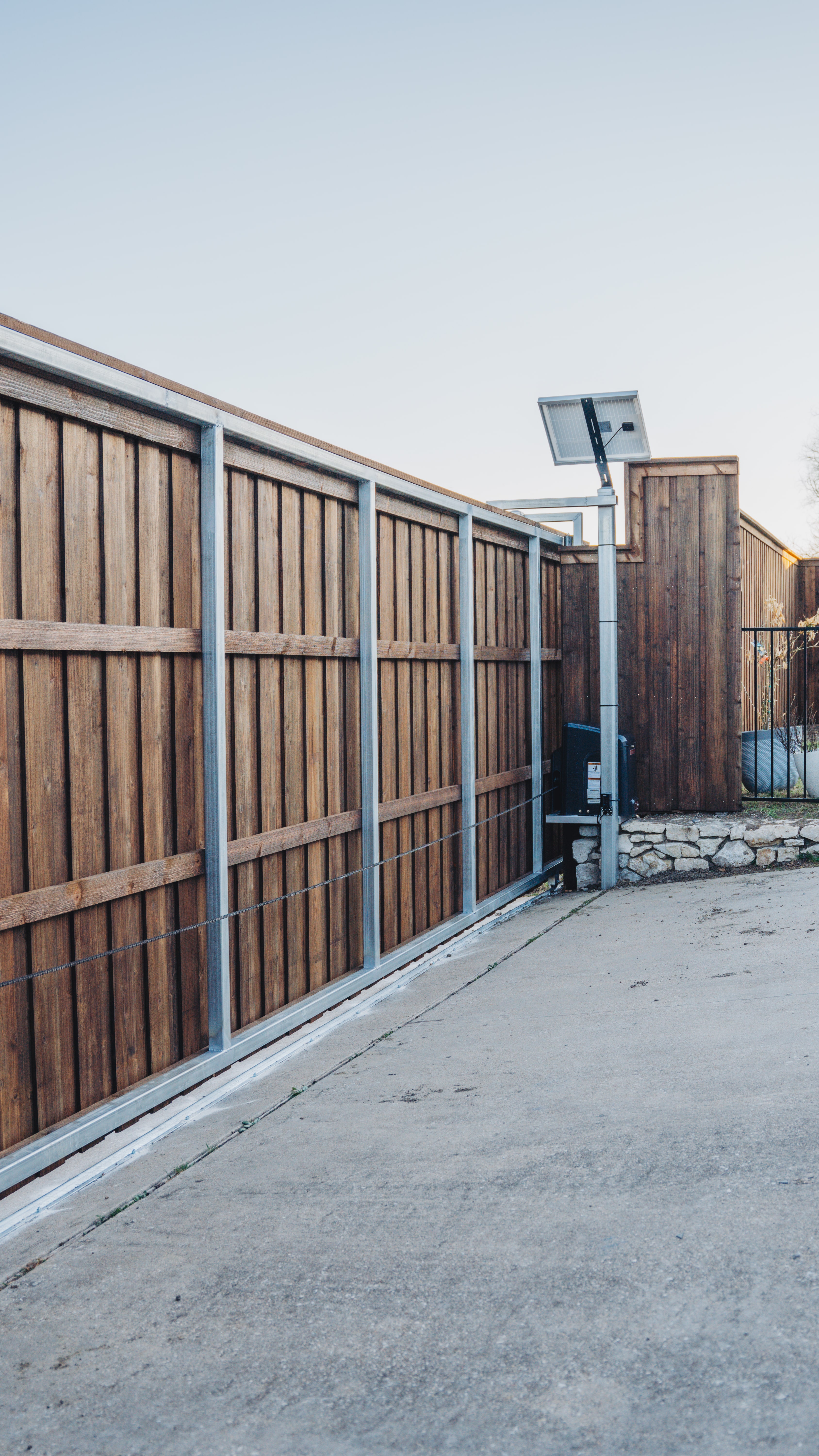 32' Sliding Gate Installation In Carrollton, Texas