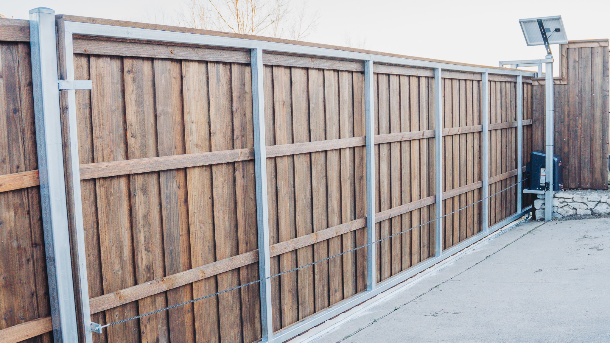 32' Sliding Gate Installation In Carrollton, Texas