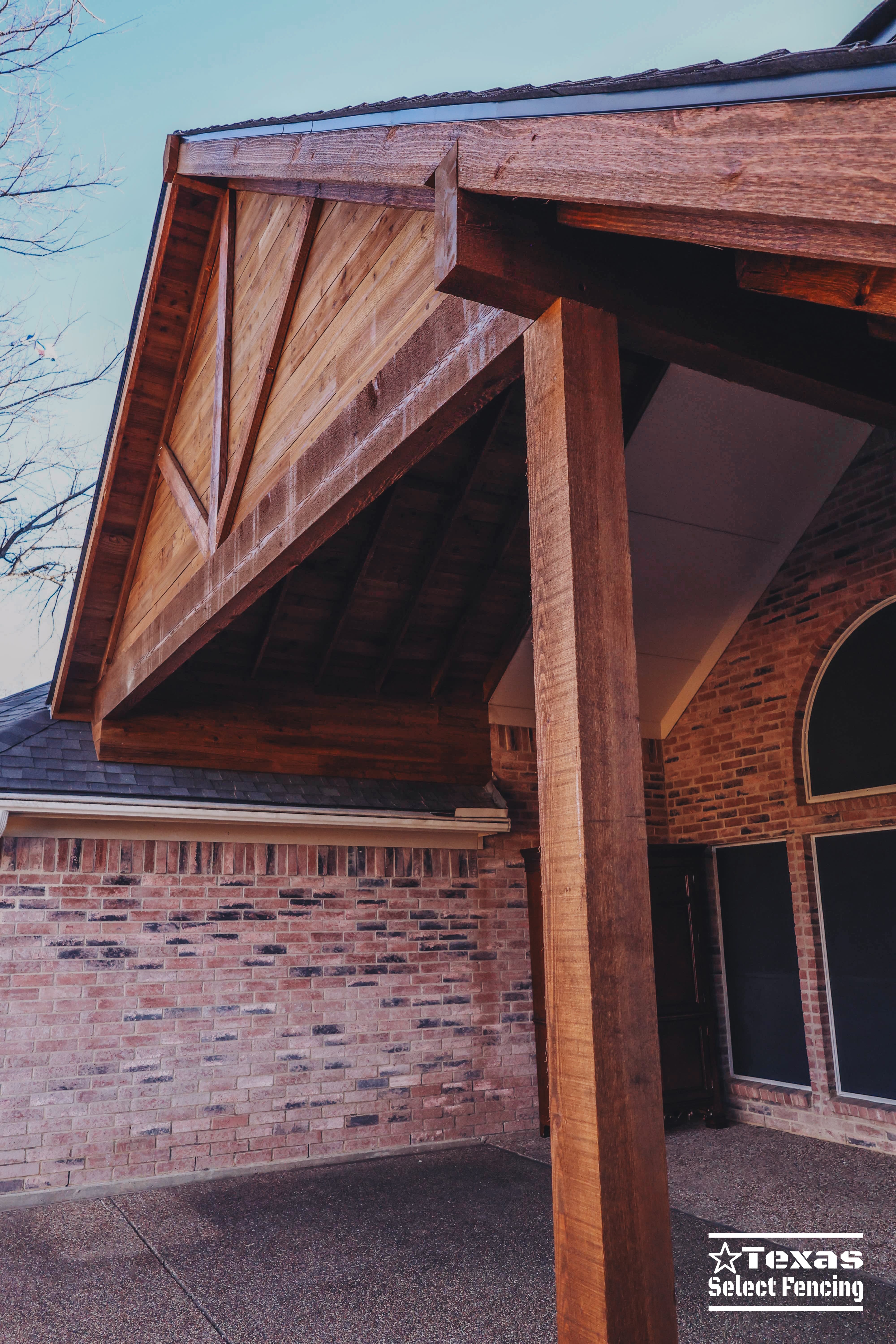 Gable + Shed Patio Cover Installation in Corinth, Texas