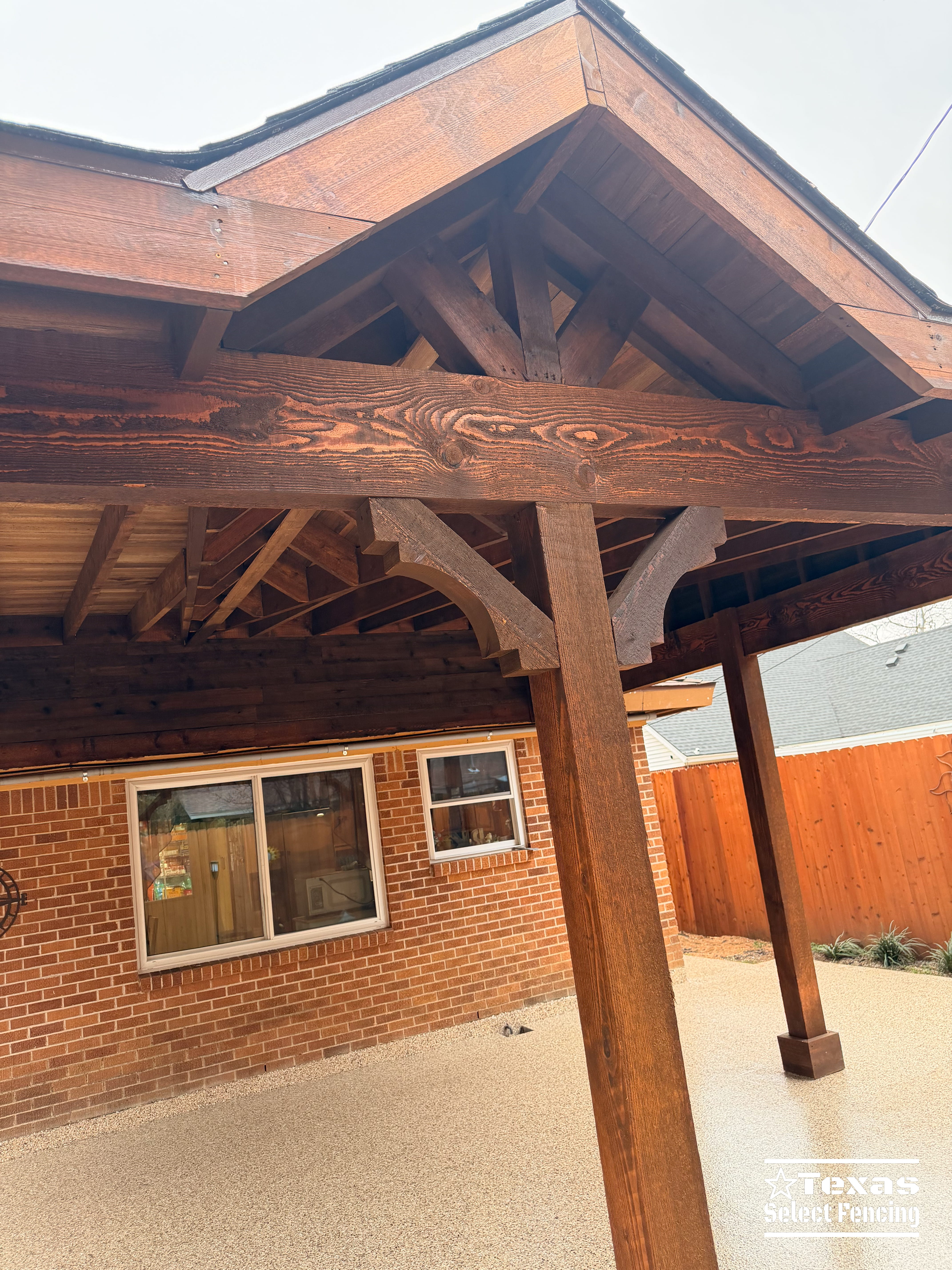 Gable + Shed Patio Cover Installation in Arlington, Texas
