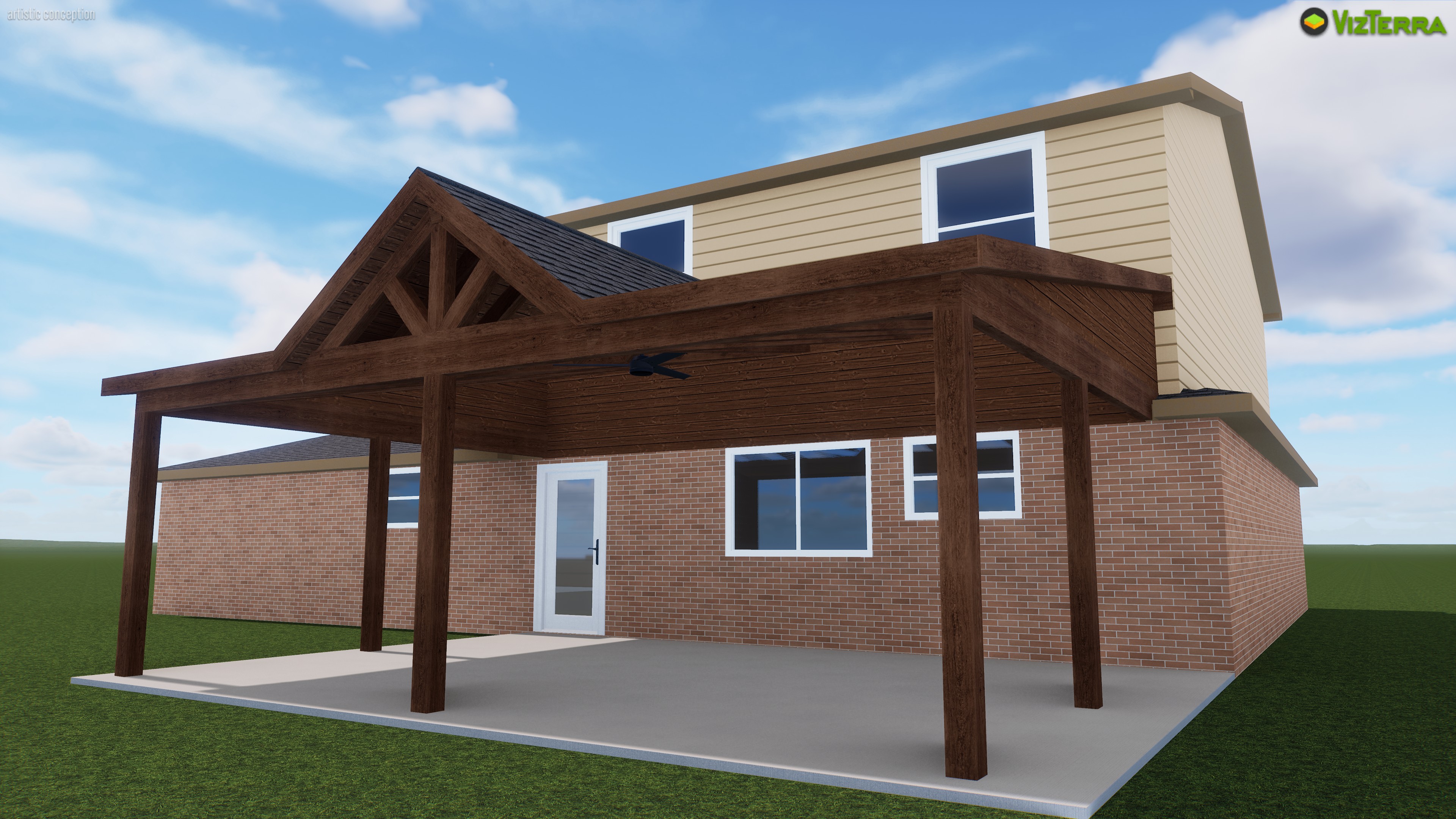Gable + Shed Patio Cover Installation in Arlington, Texas