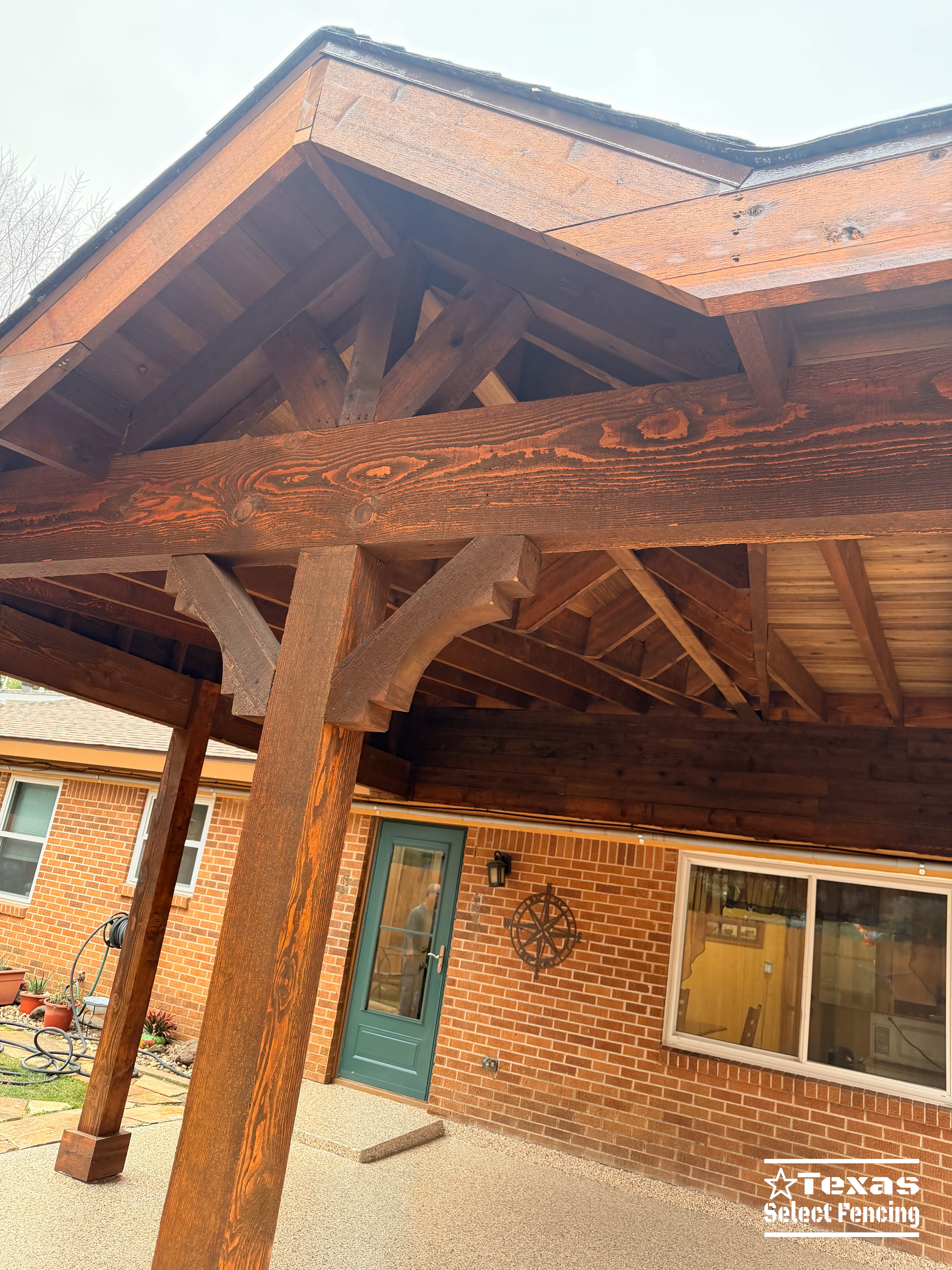 Gable + Shed Patio Cover Installation in Arlington, Texas