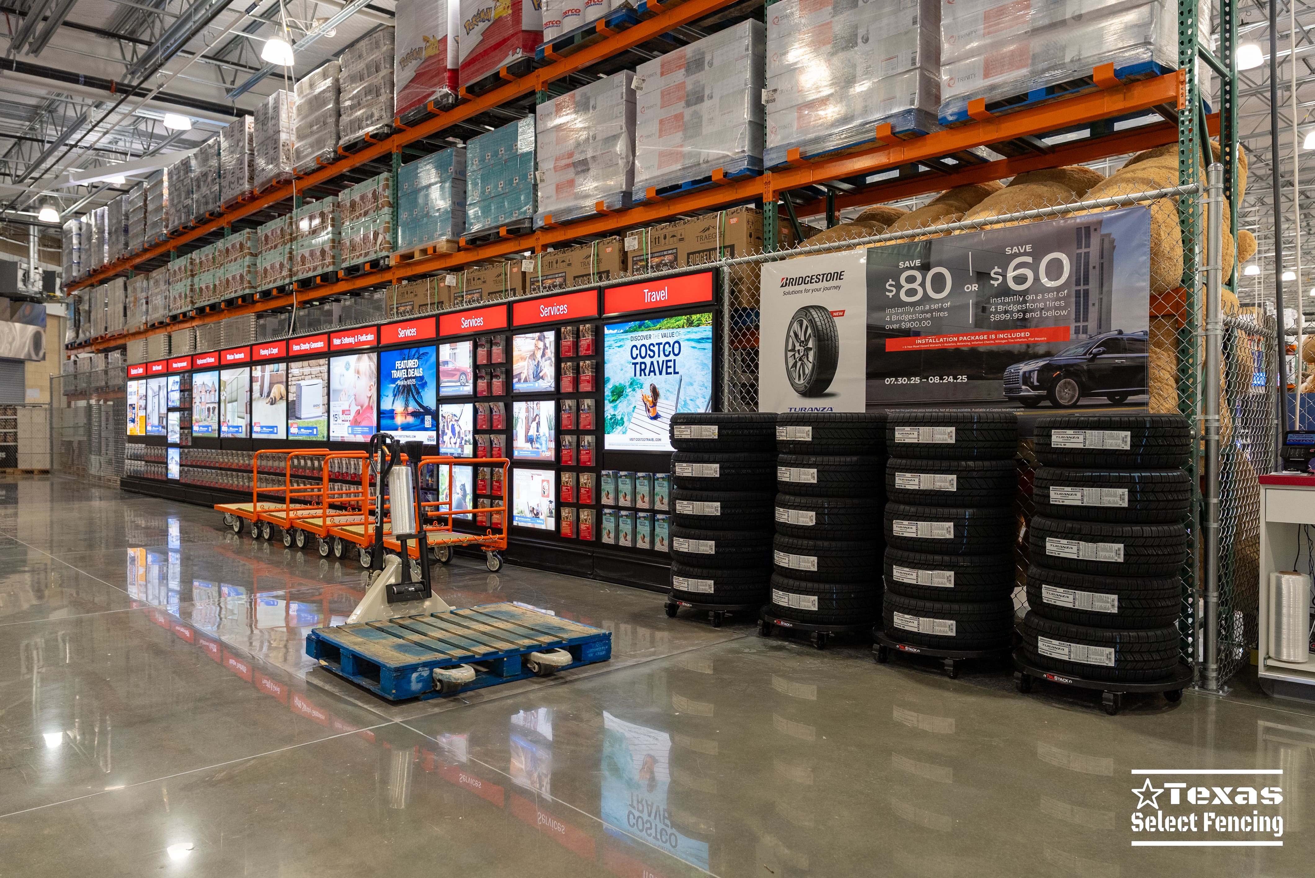 Costco Interior Chain Link Fencing Project