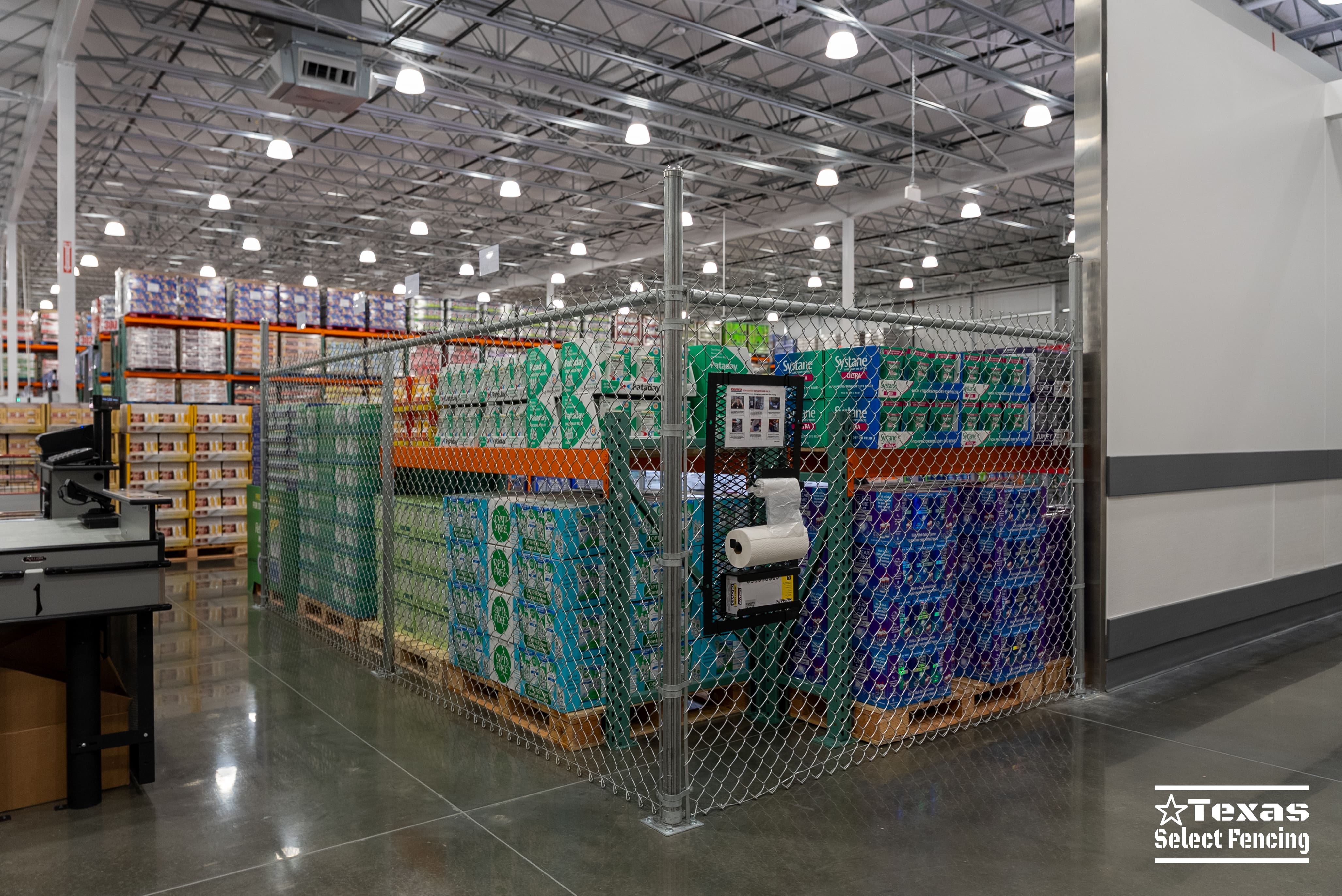 Costco Interior Chain Link Fencing Project