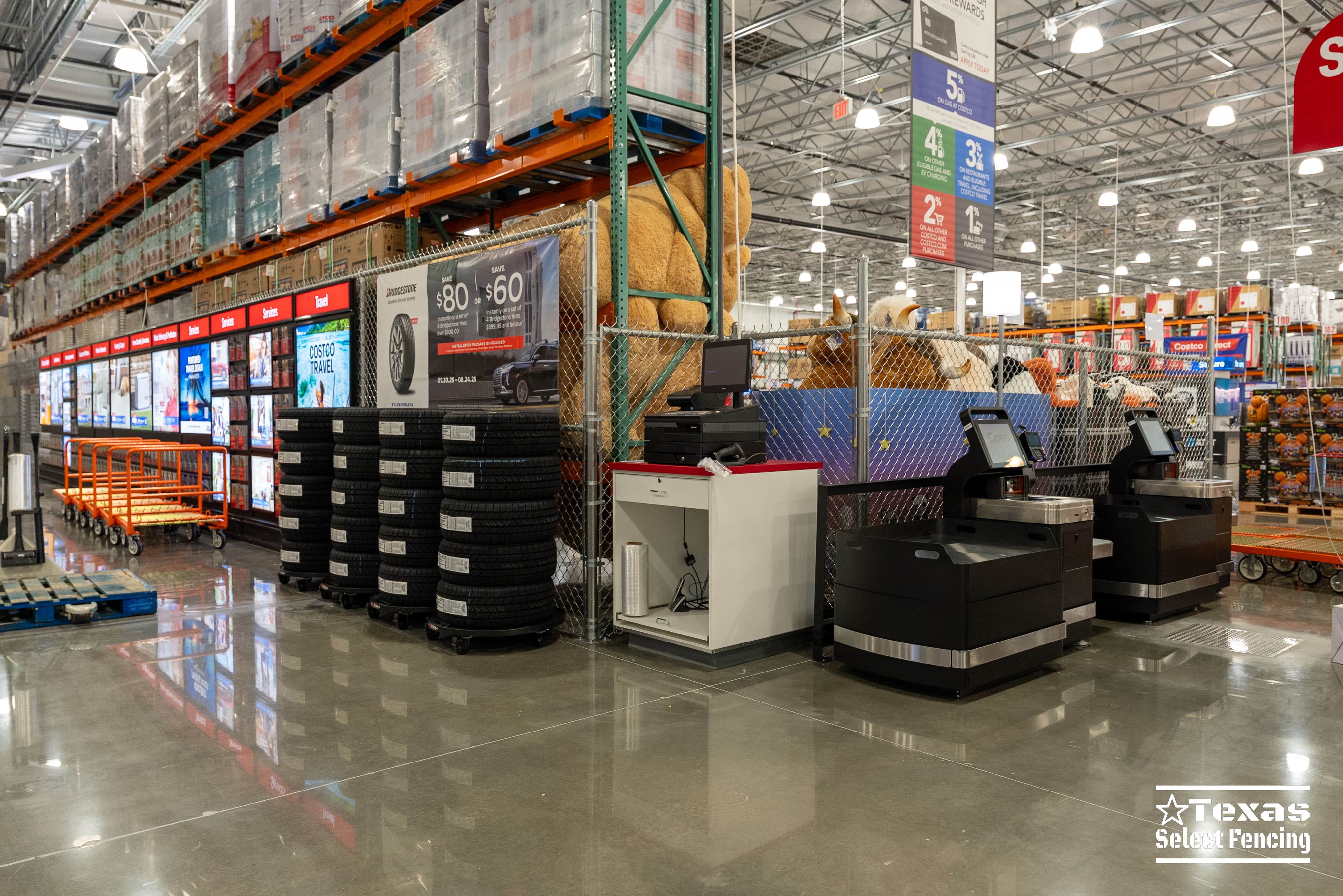 Costco Interior Chain Link Fencing Project