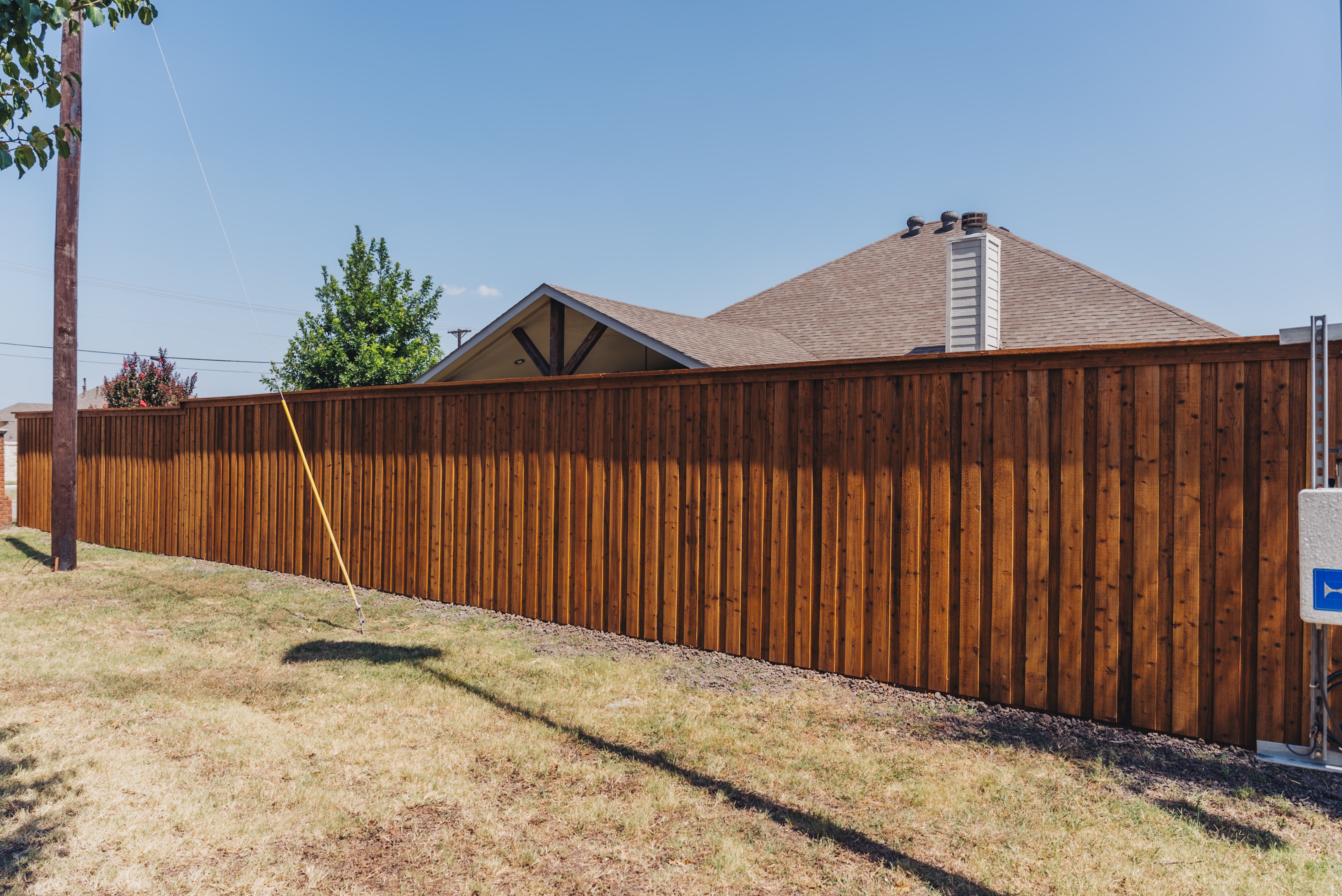 8' Cedar Fence Installation in Wylie, TX
