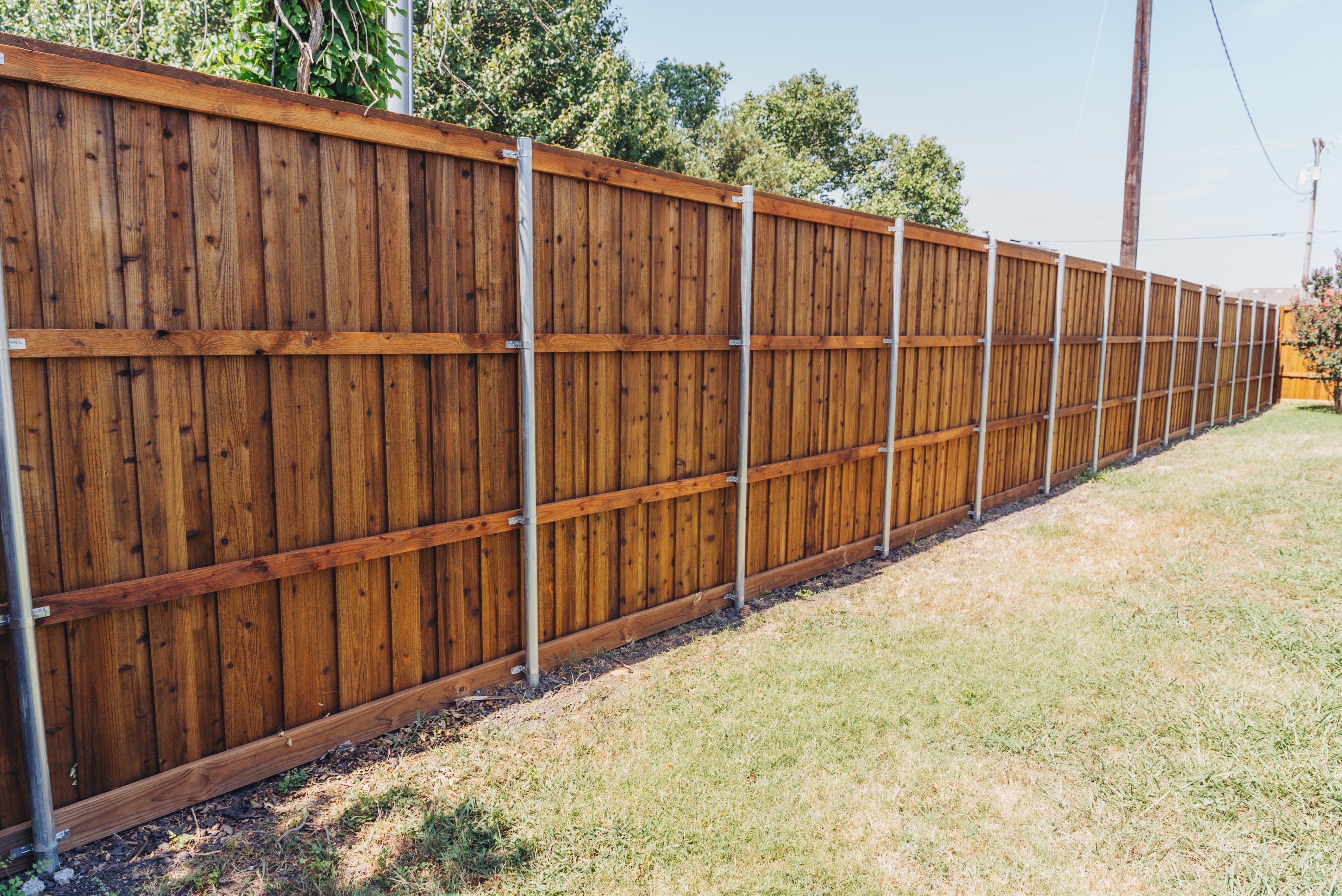 8' Cedar Fence Installation in Wylie, TX