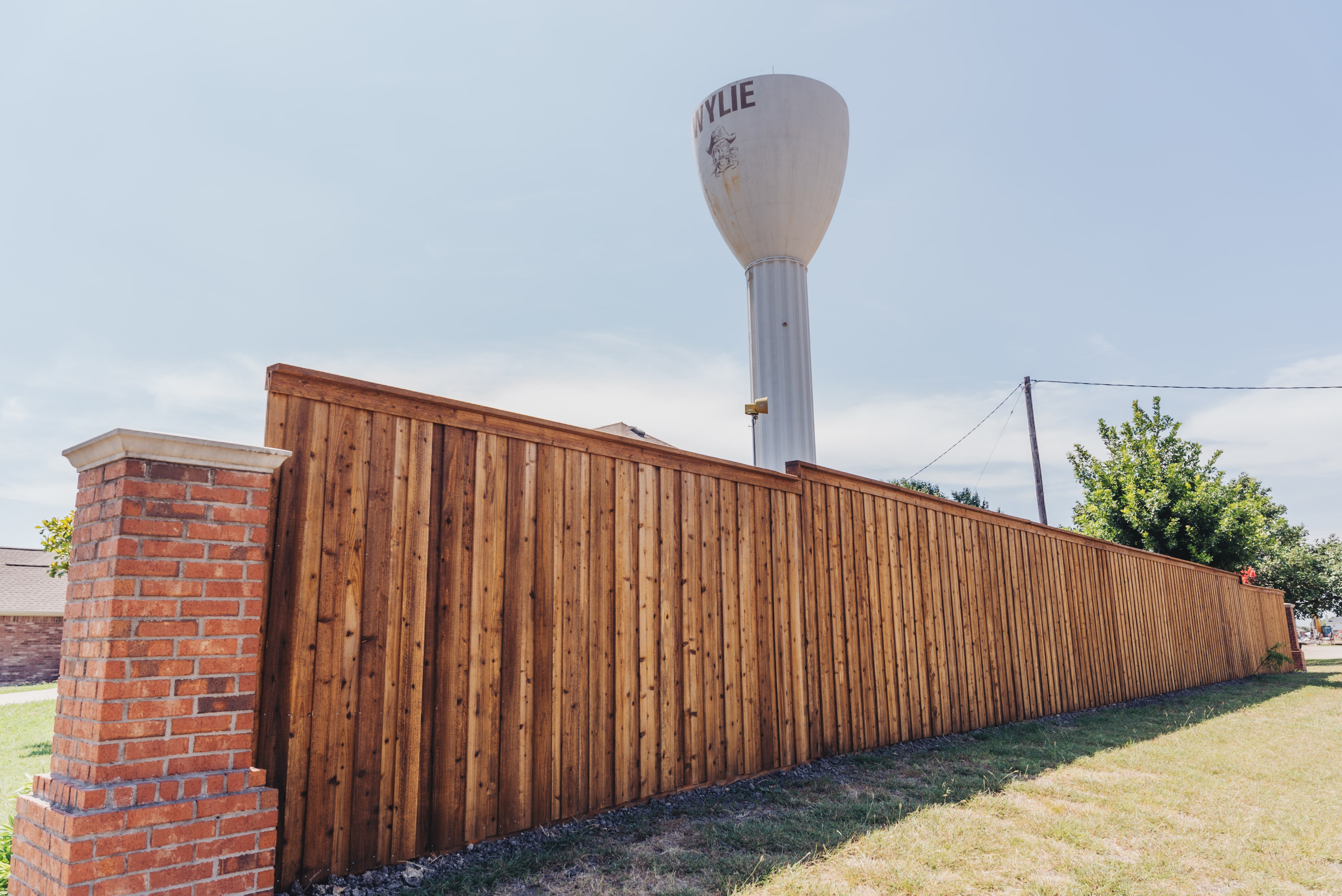 8' Cedar Fence Installation in Wylie, TX