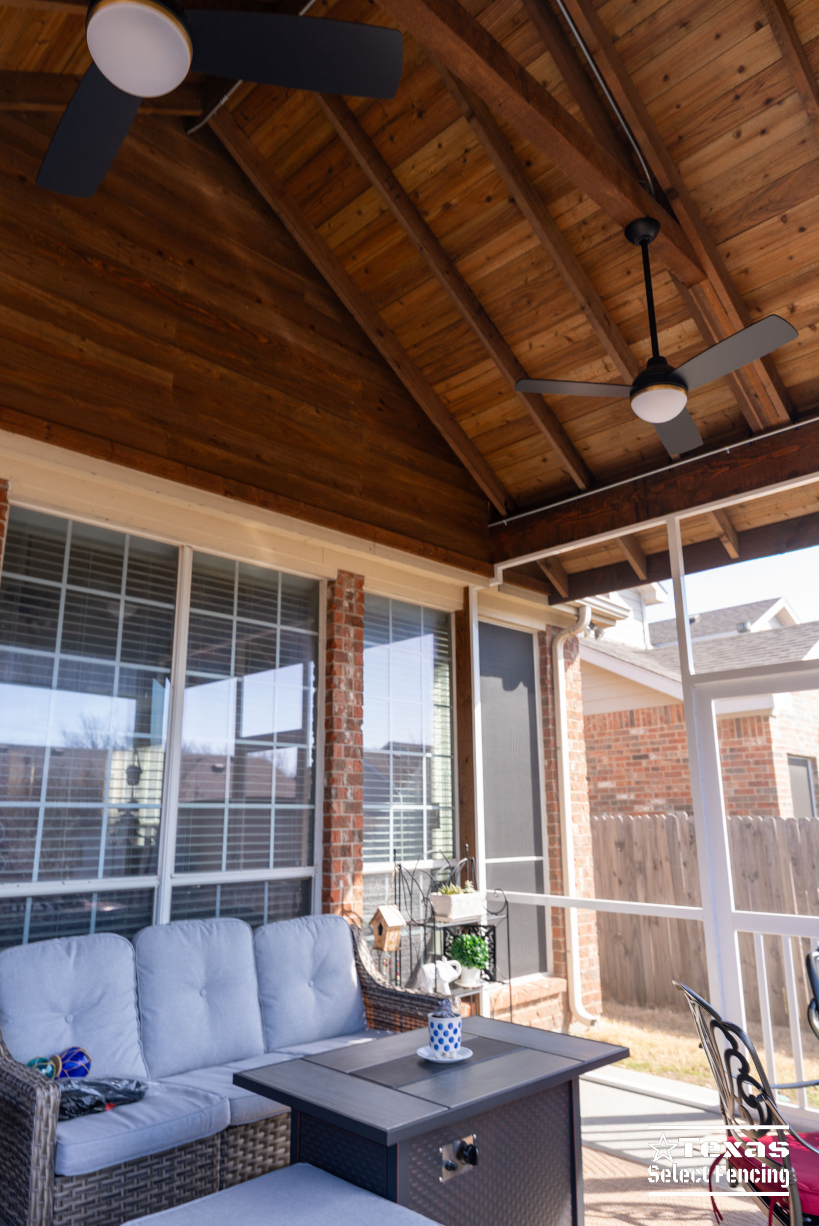 Gable Patio Cover Installation in Keller, Texas