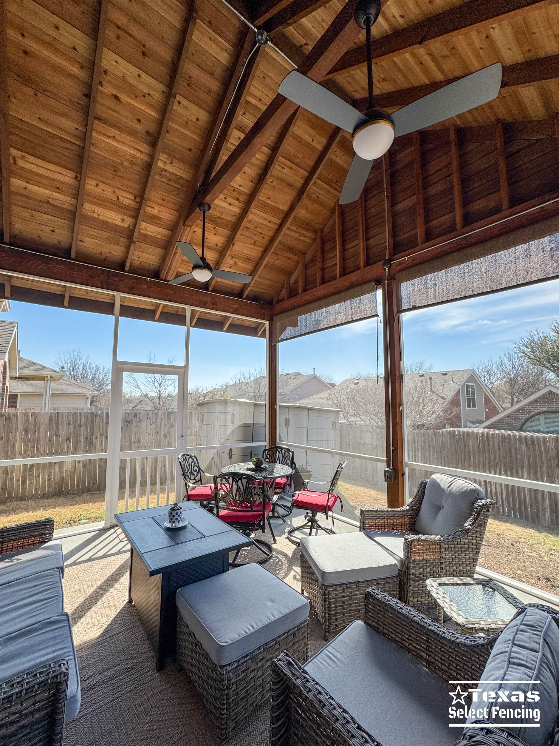 Gable Patio Cover Installation in Keller, Texas