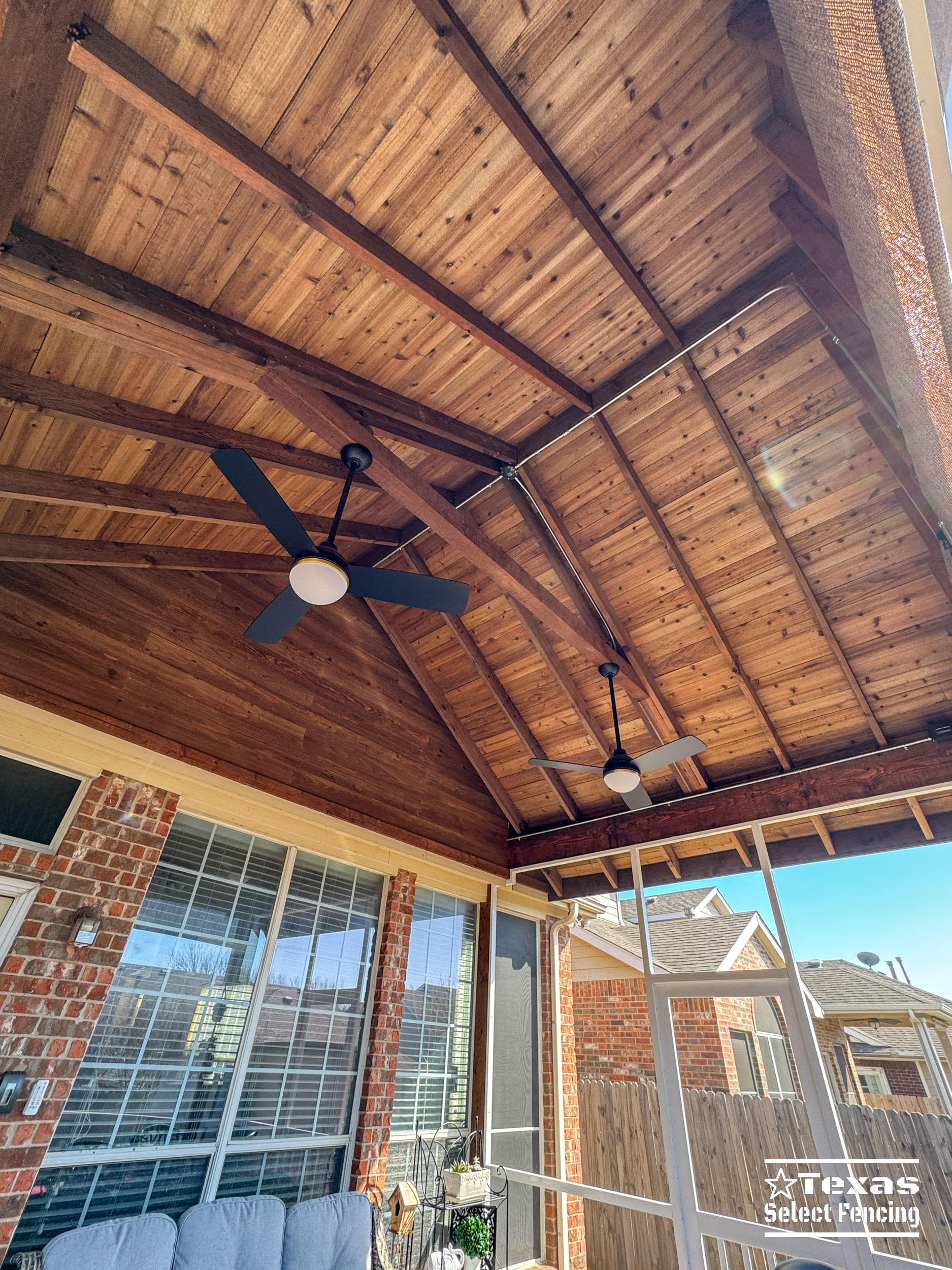 Gable Patio Cover Installation in Keller, Texas