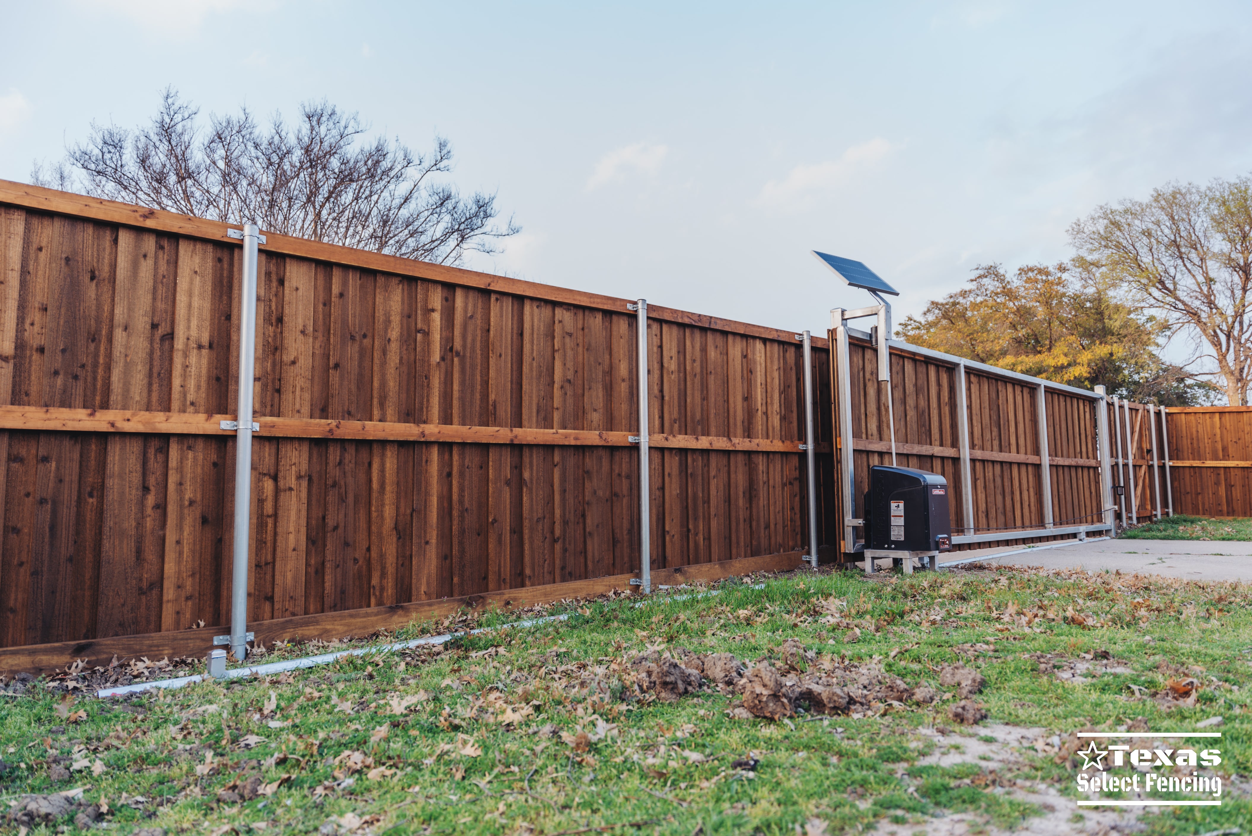 Fence and Sliding Gate Installation in Coppell, Texas