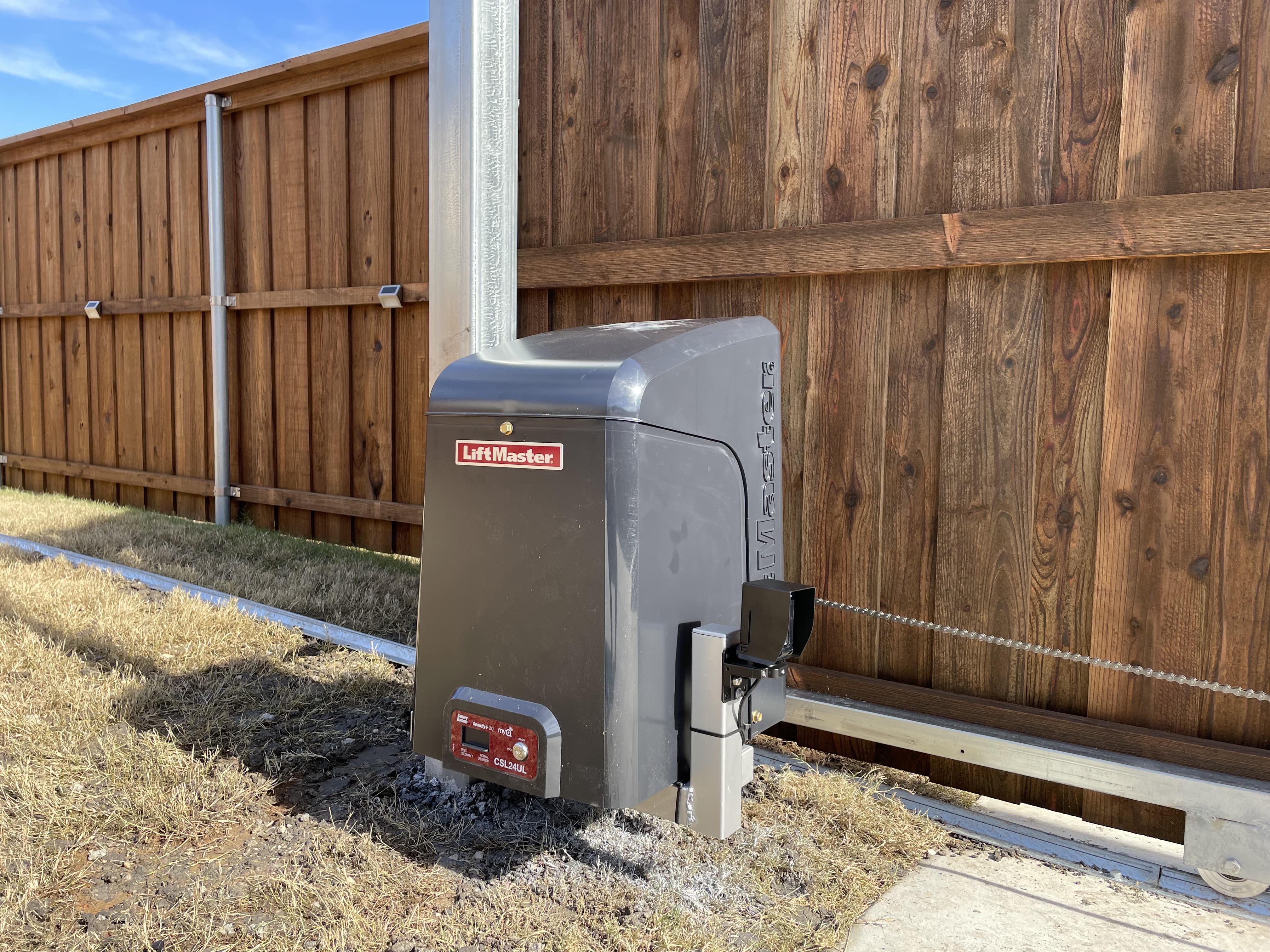 Solar Powered Sliding Driveway Gate Frisco