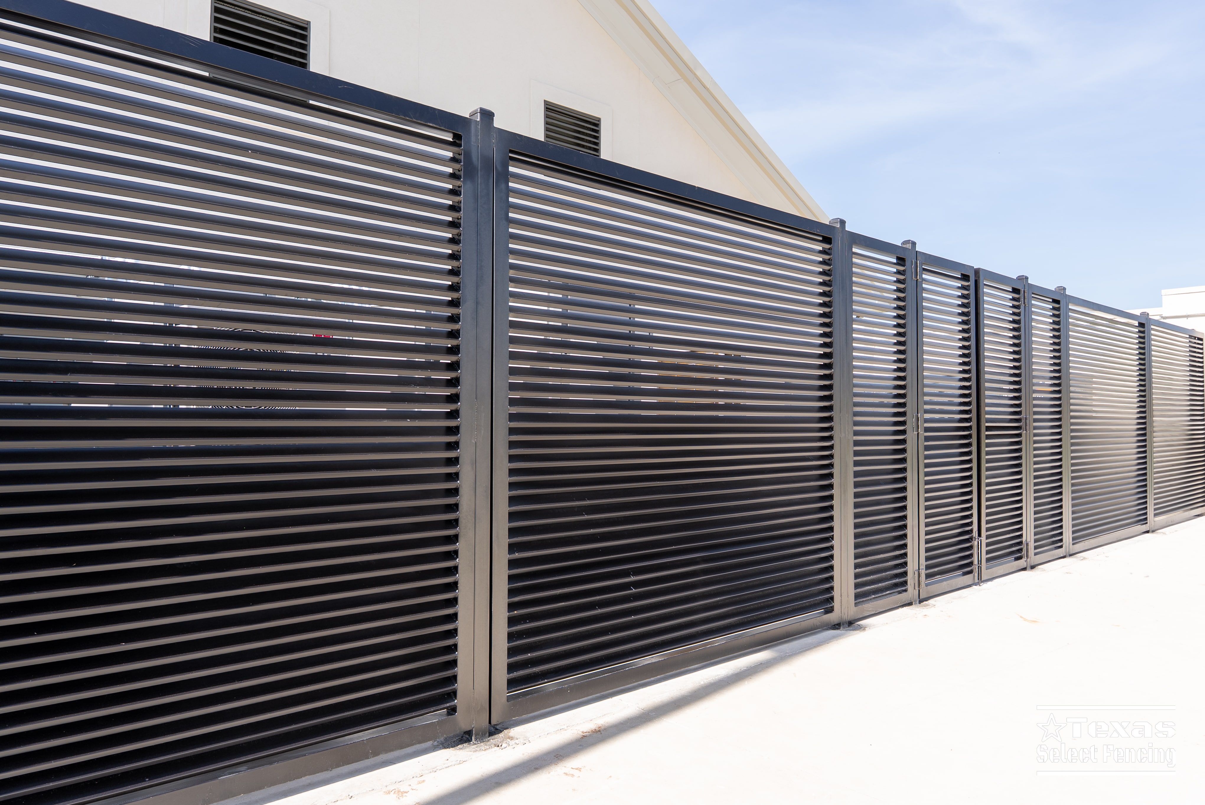 Custom 8' Tall Steel Louvered Generator Enclosure in Dallas, Texas