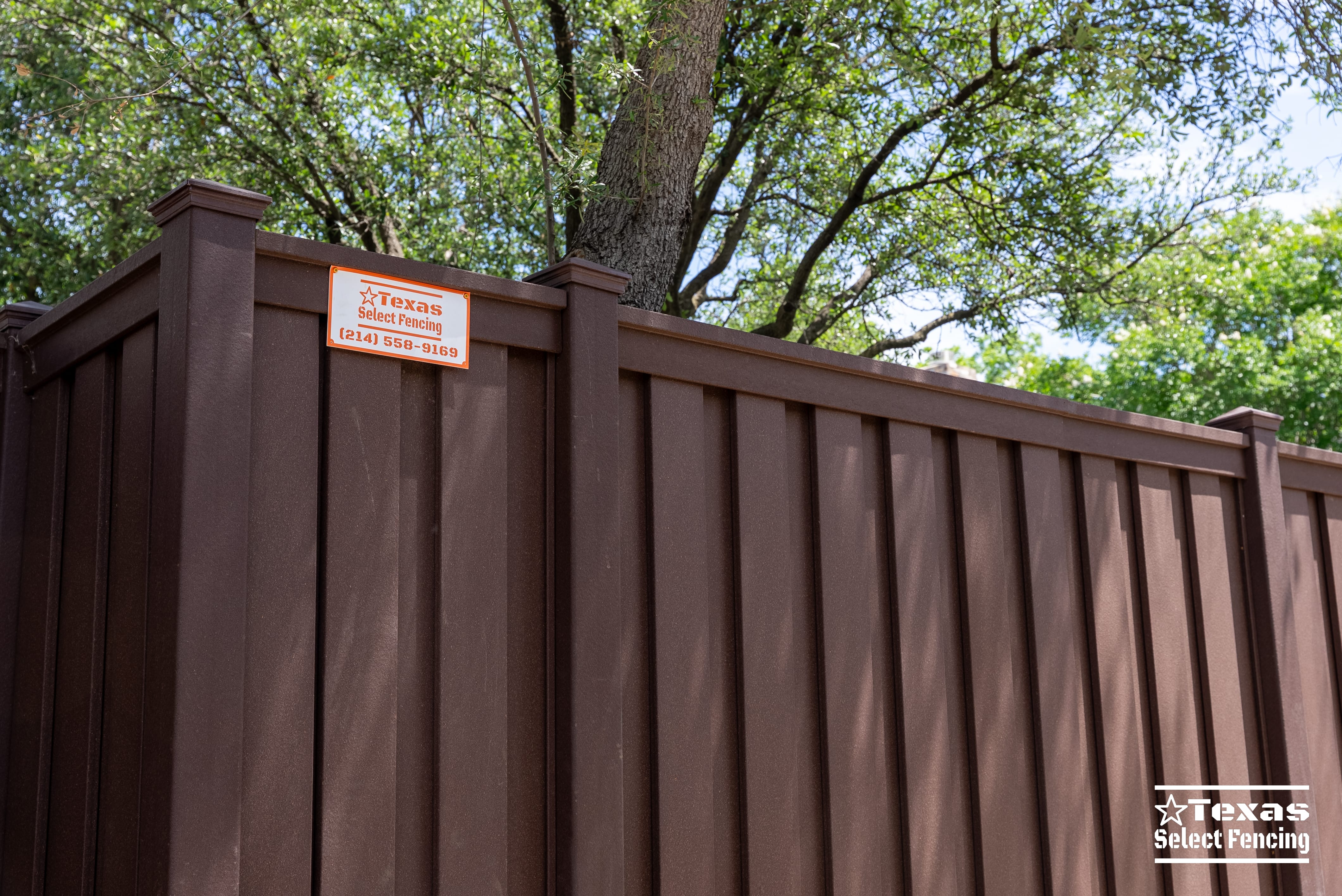 8' Trex Seclusions Composite Fence Installation in Dallas, Texas