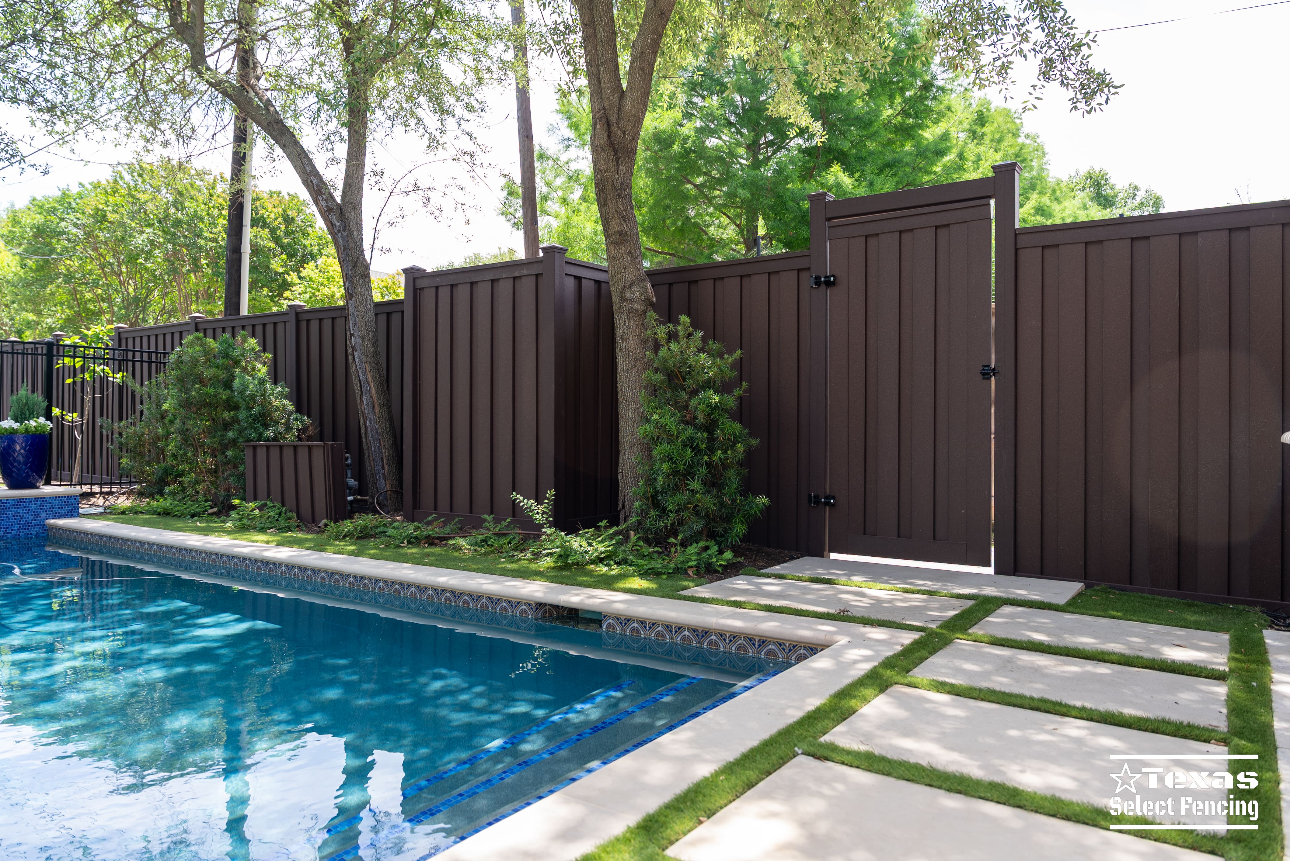 8' Trex Seclusions Composite Fence Installation in Dallas, Texas