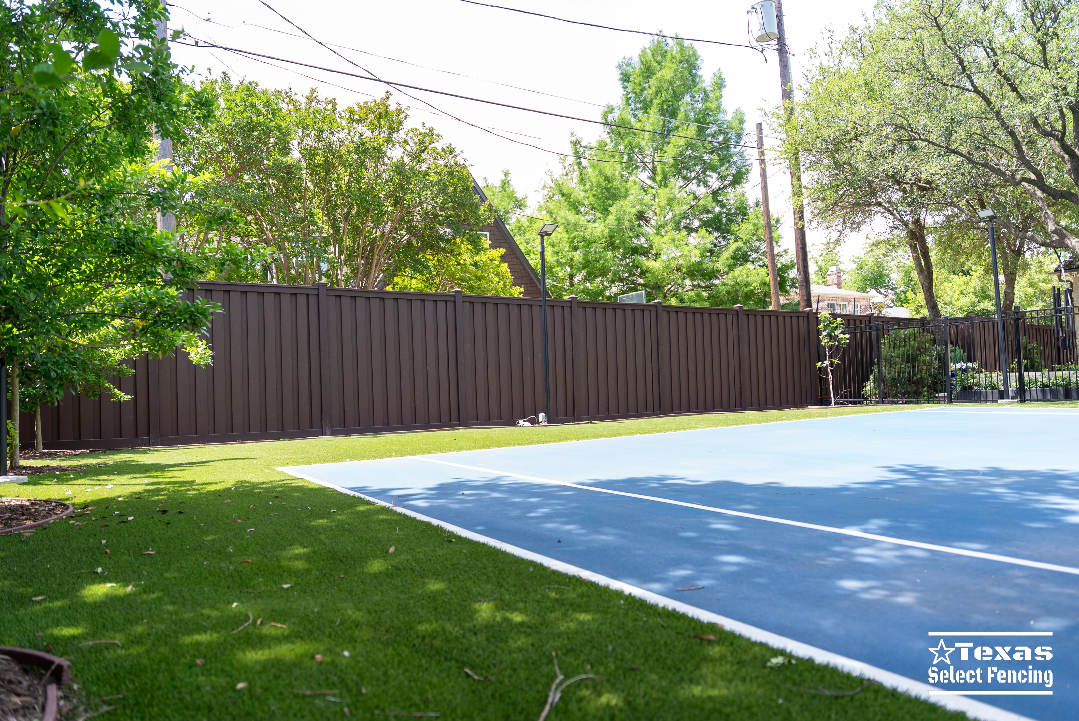 8' Trex Seclusions Composite Fence Installation in Dallas, Texas