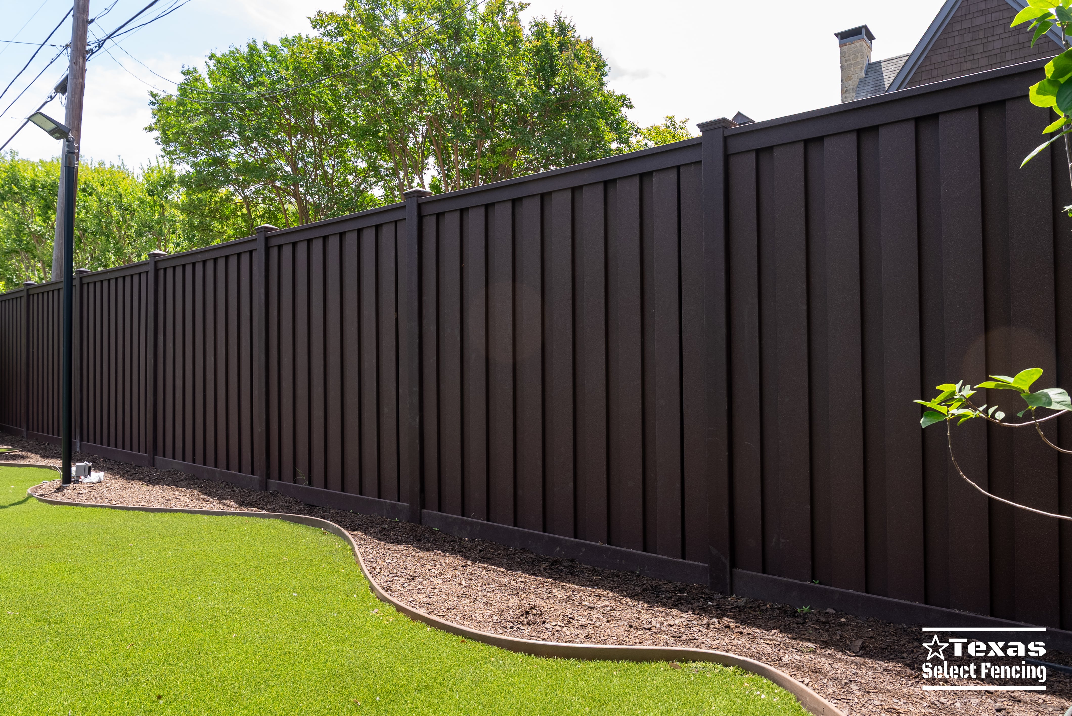 8' Trex Seclusions Composite Fence Installation in Dallas, Texas