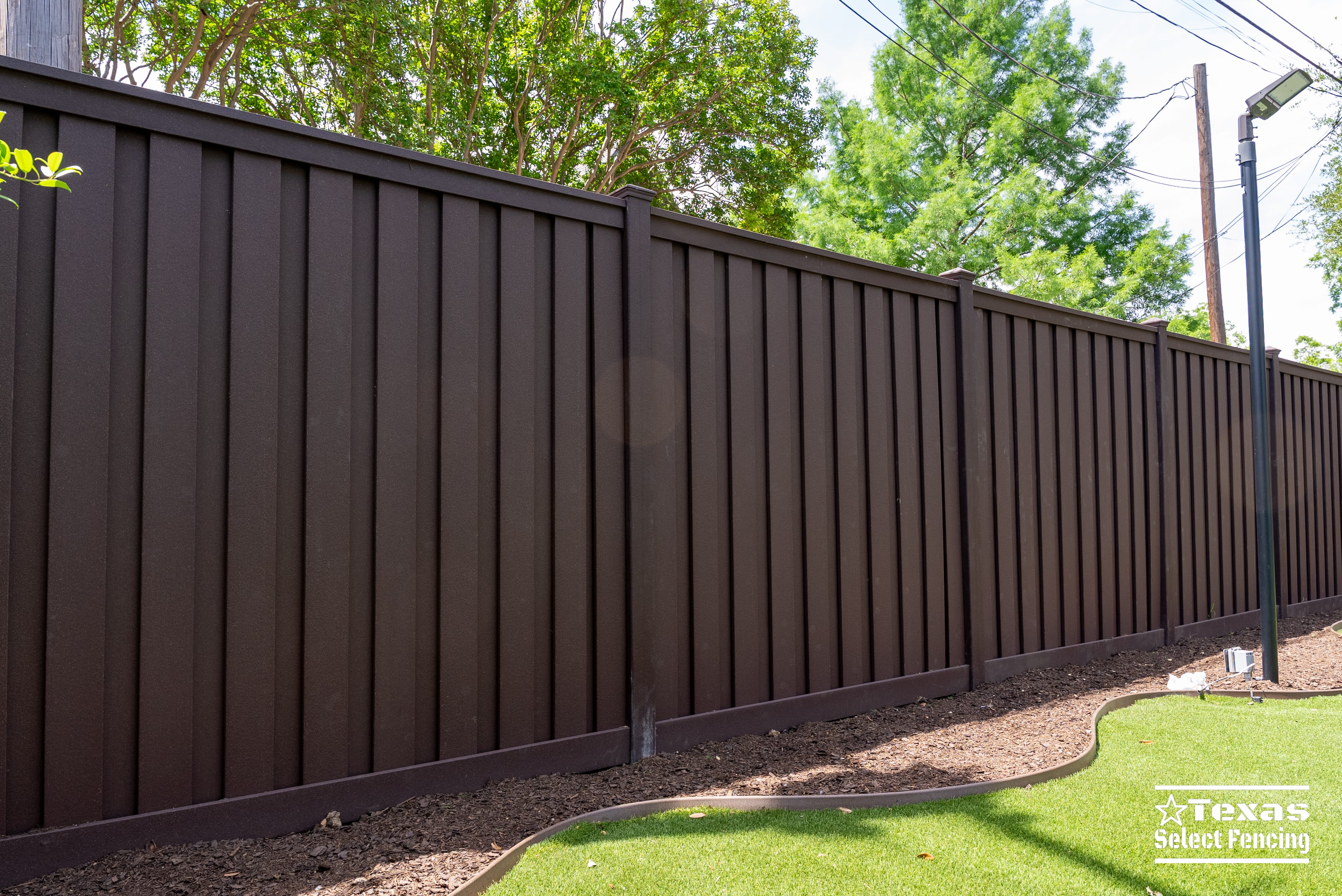 8' Trex Seclusions Composite Fence Installation in Dallas, Texas