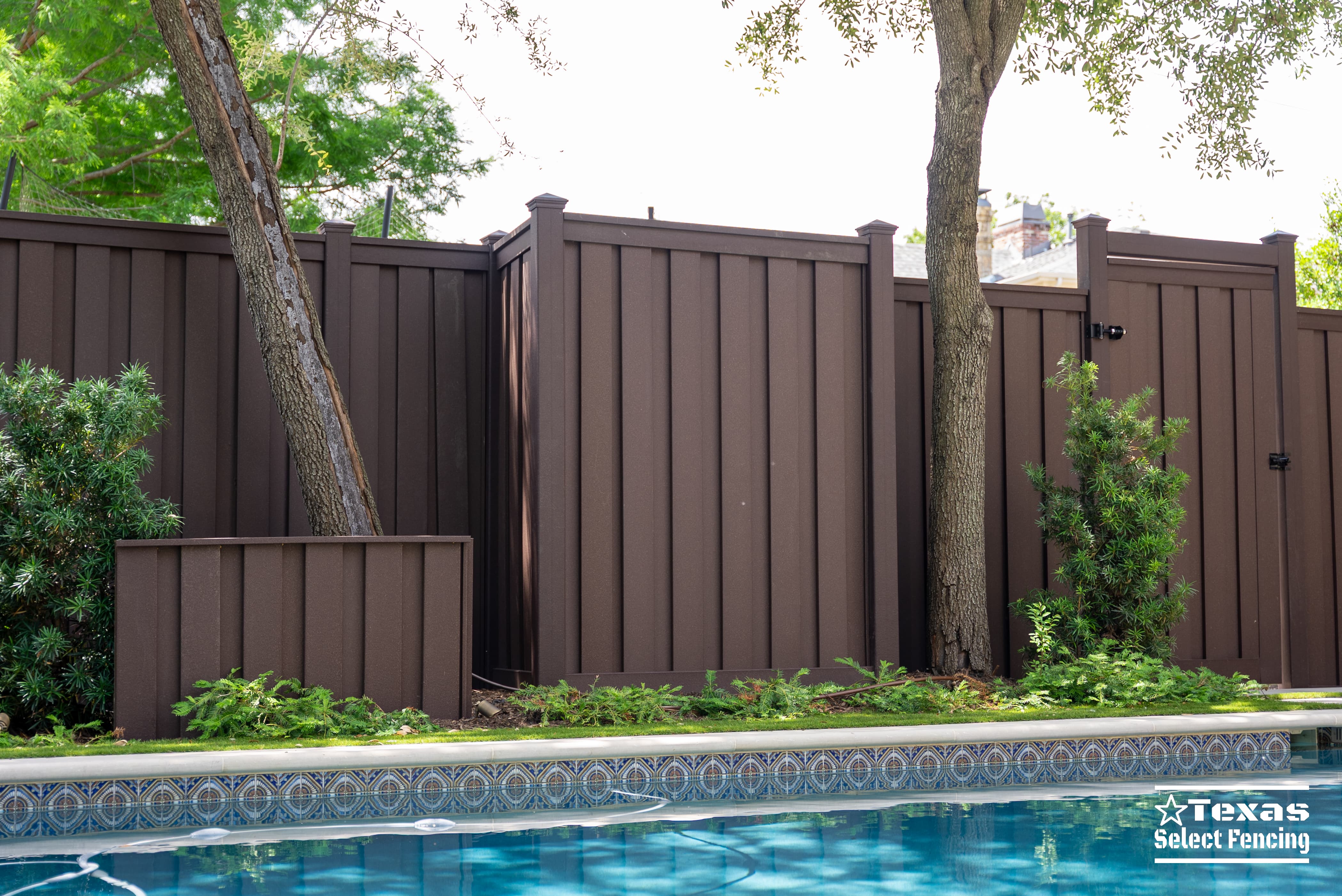 8' Trex Seclusions Composite Fence Installation in Dallas, Texas