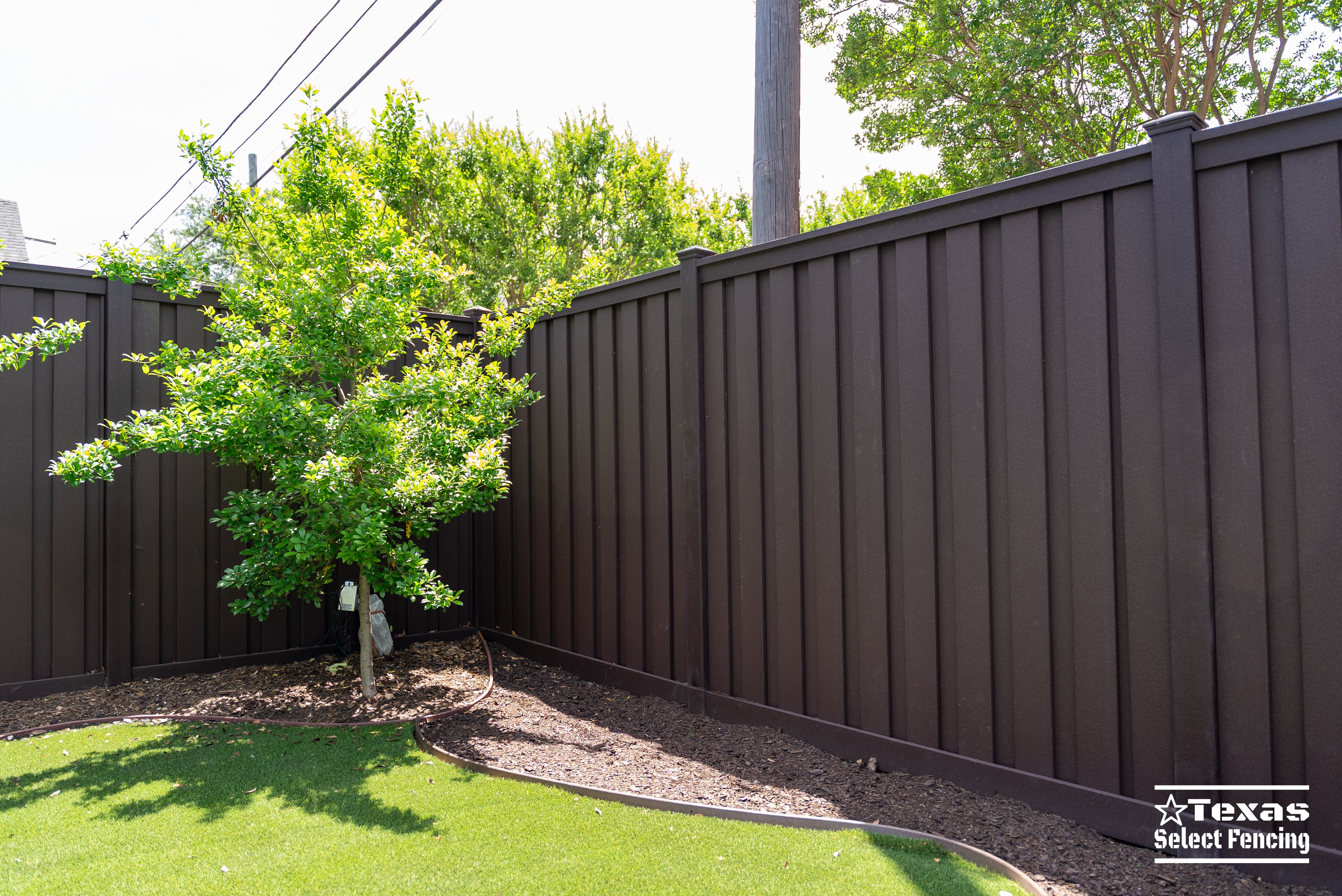 8' Trex Seclusions Composite Fence Installation in Dallas, Texas