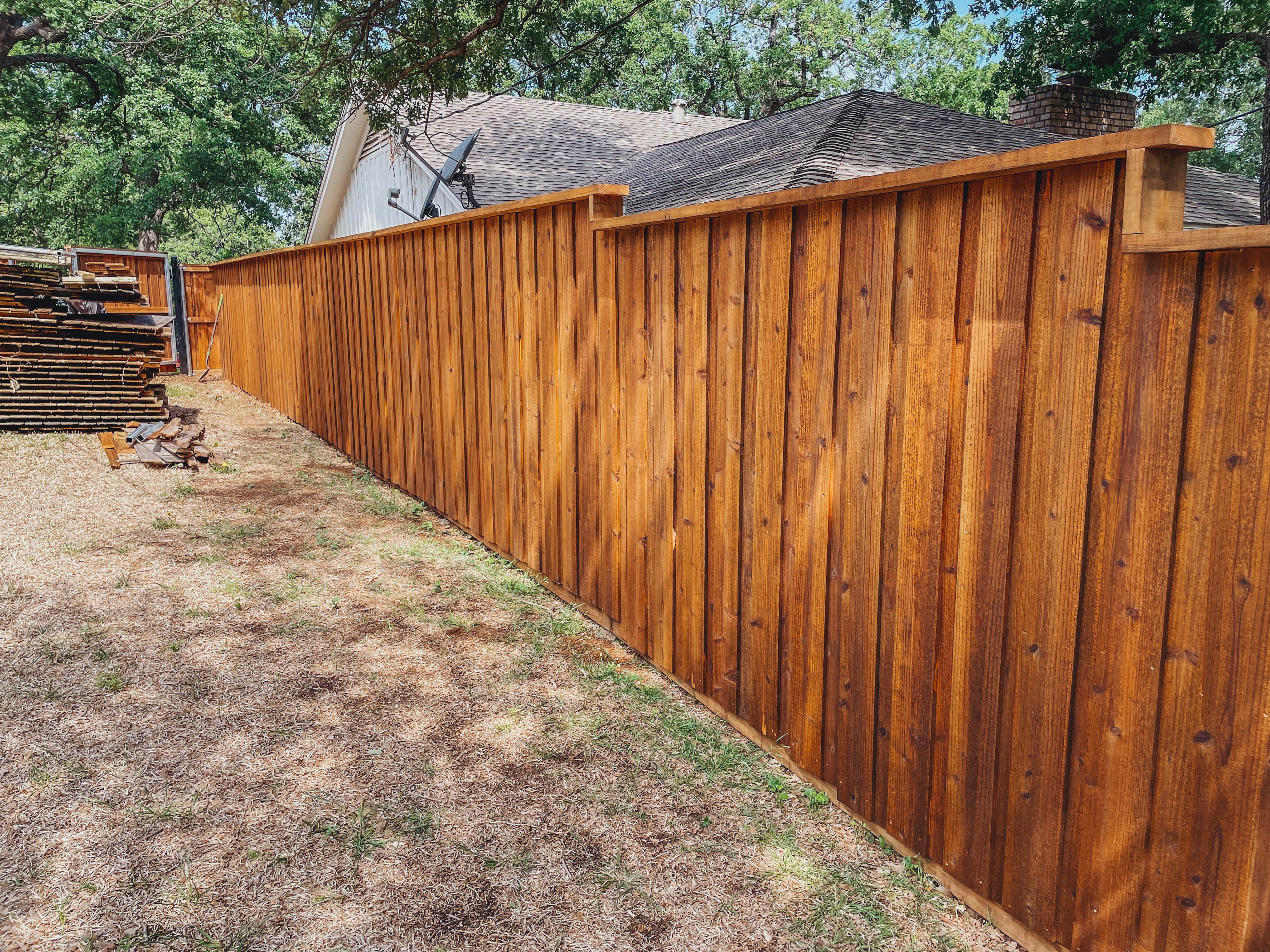 Cedar Fence Installation In North Richland Hills, TX