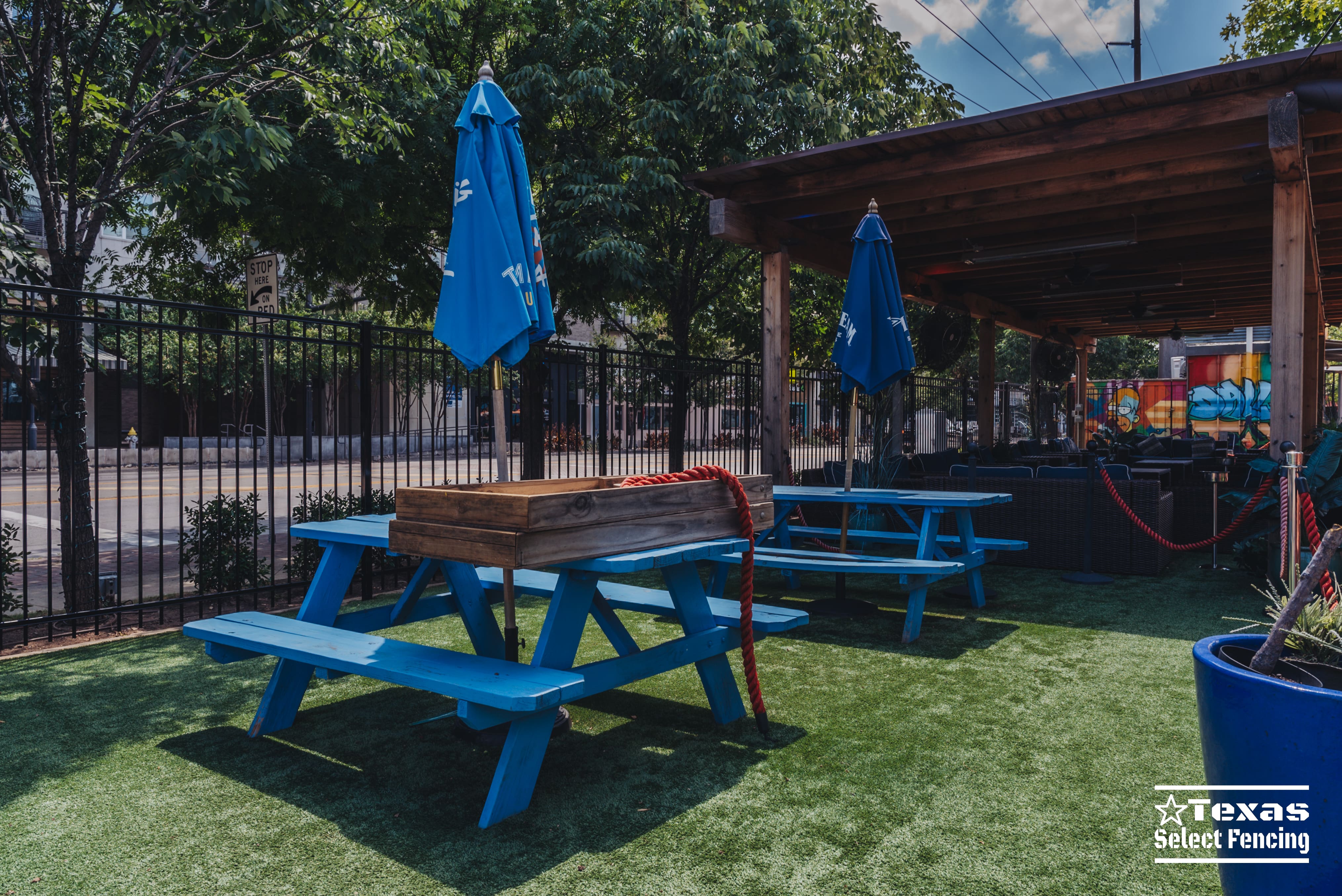 Commercial Steel Fence Installation at Trinity Groves in Dallas, Texas