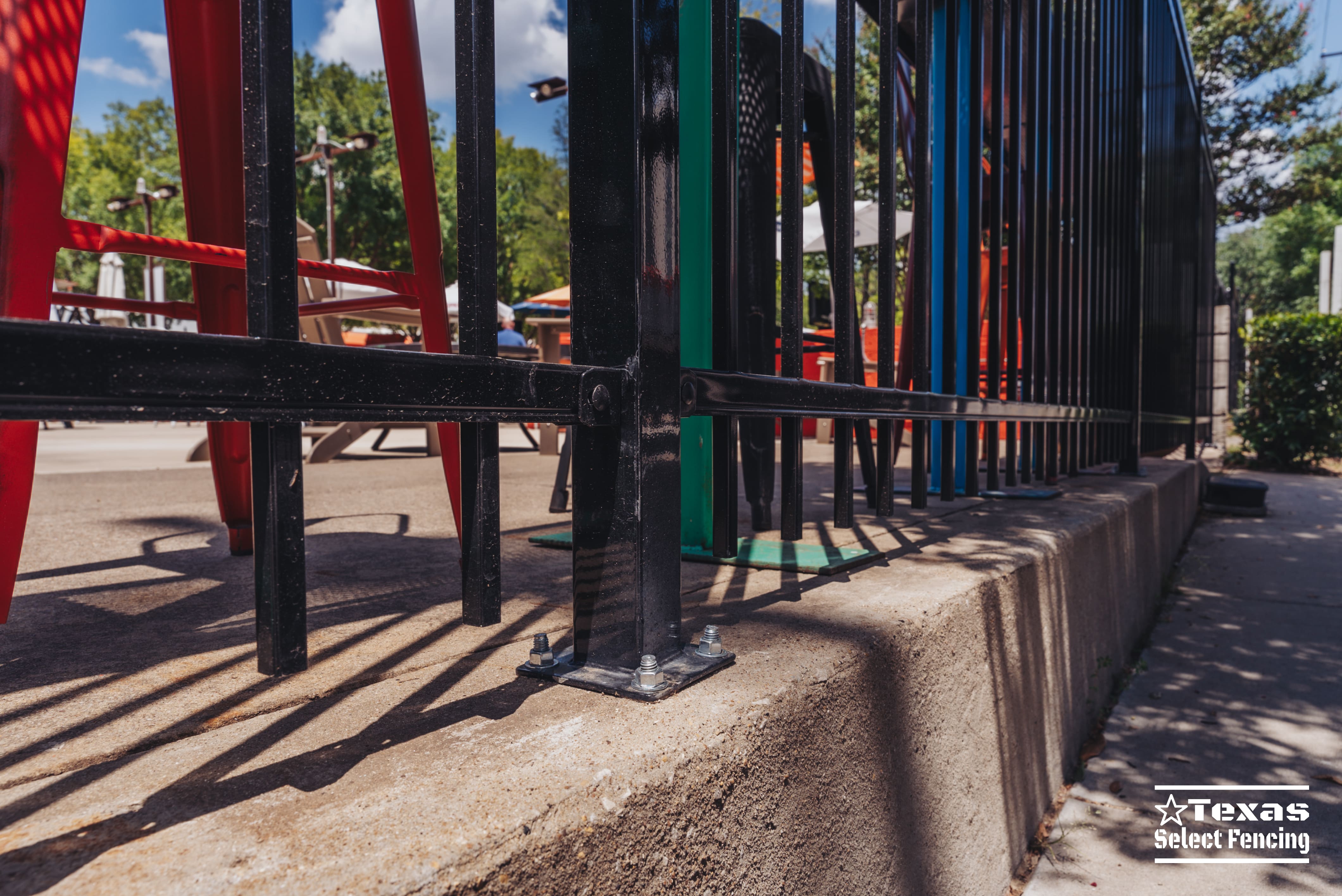 Commercial Steel Fence Installation at Trinity Groves in Dallas, Texas
