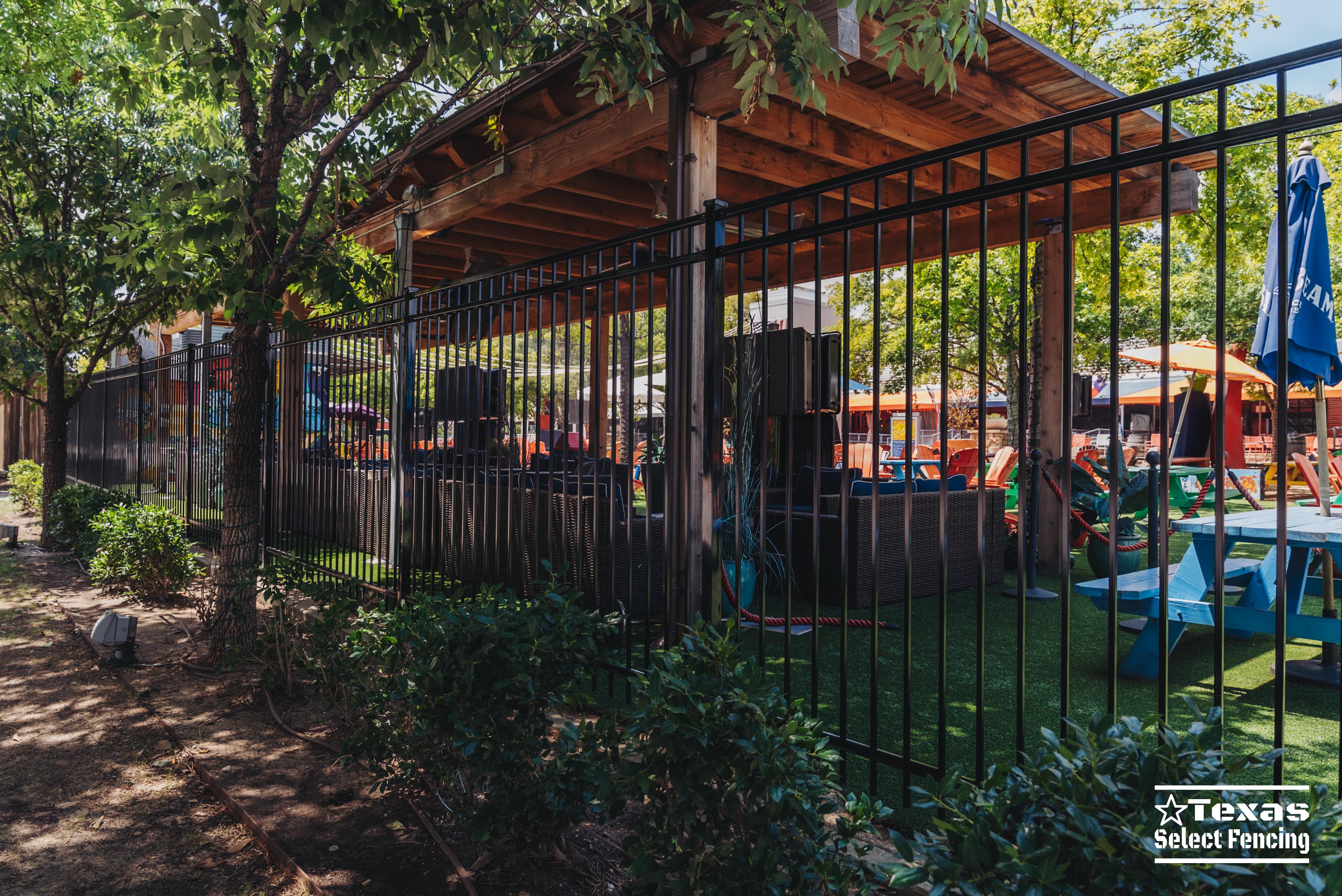 Commercial Steel Fence Installation at Trinity Groves in Dallas, Texas