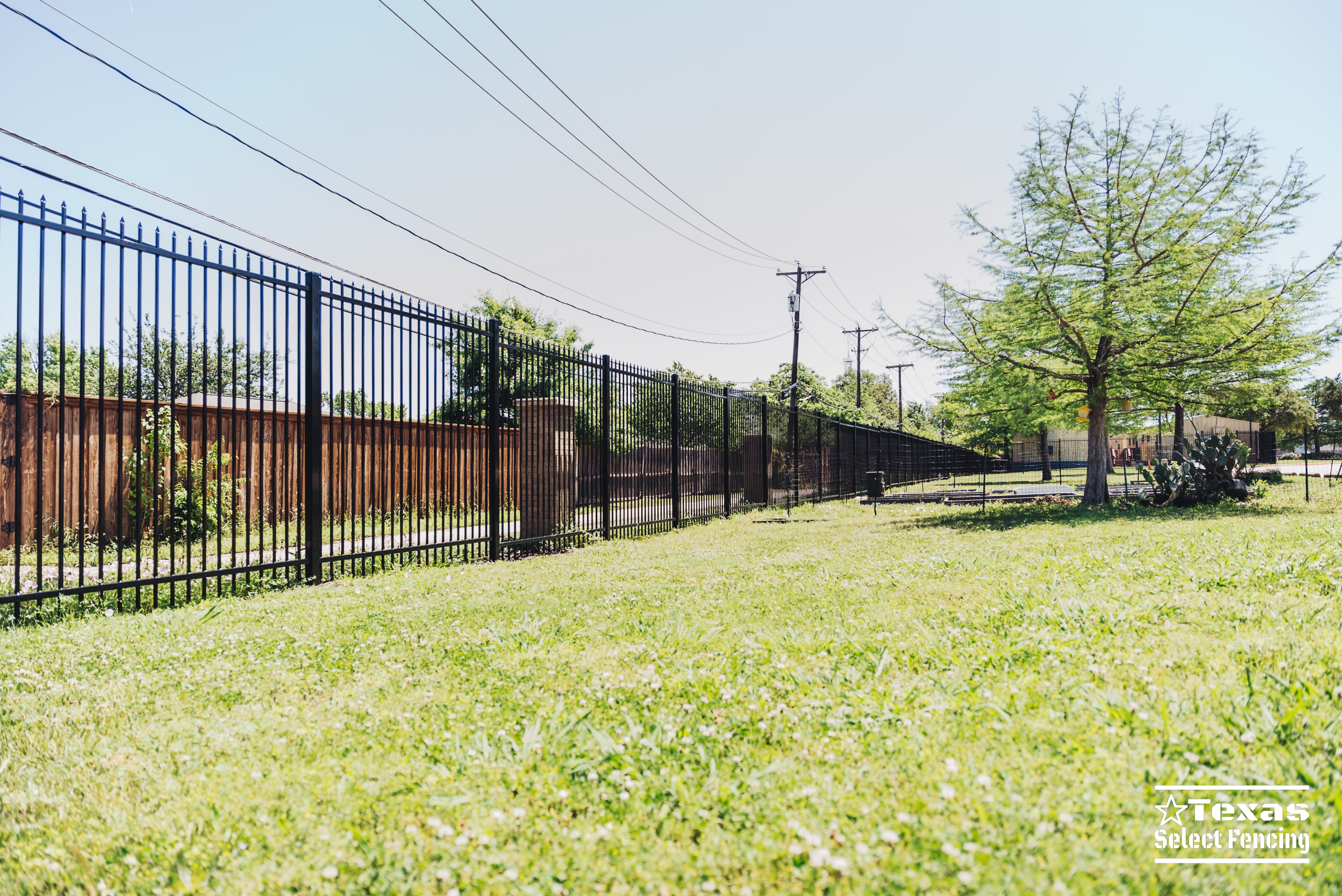 Commercial Steel Fence Installation in Mesquite, Texas