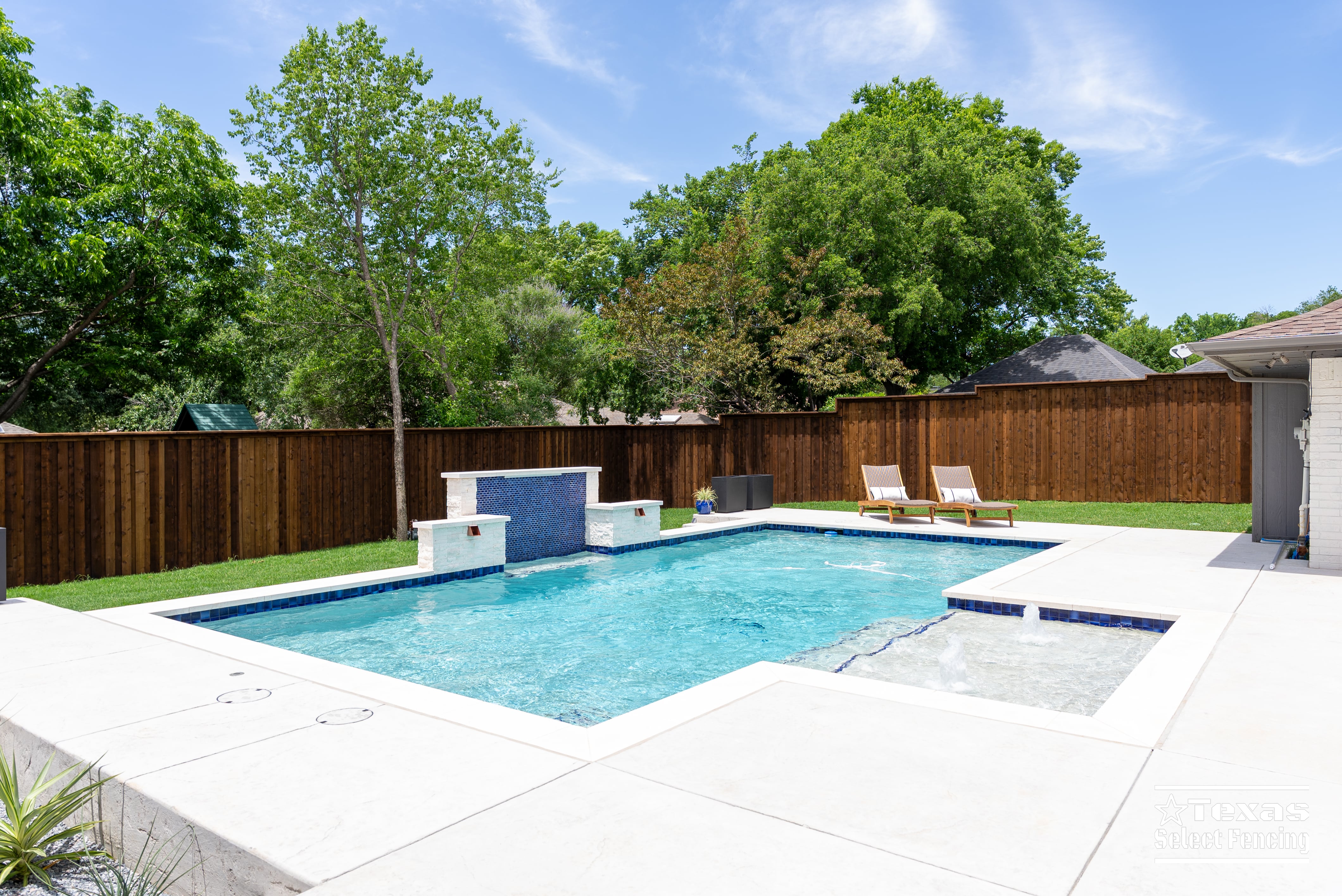 8' Board-on-board Cedar Fence Installation in Denton, Texas