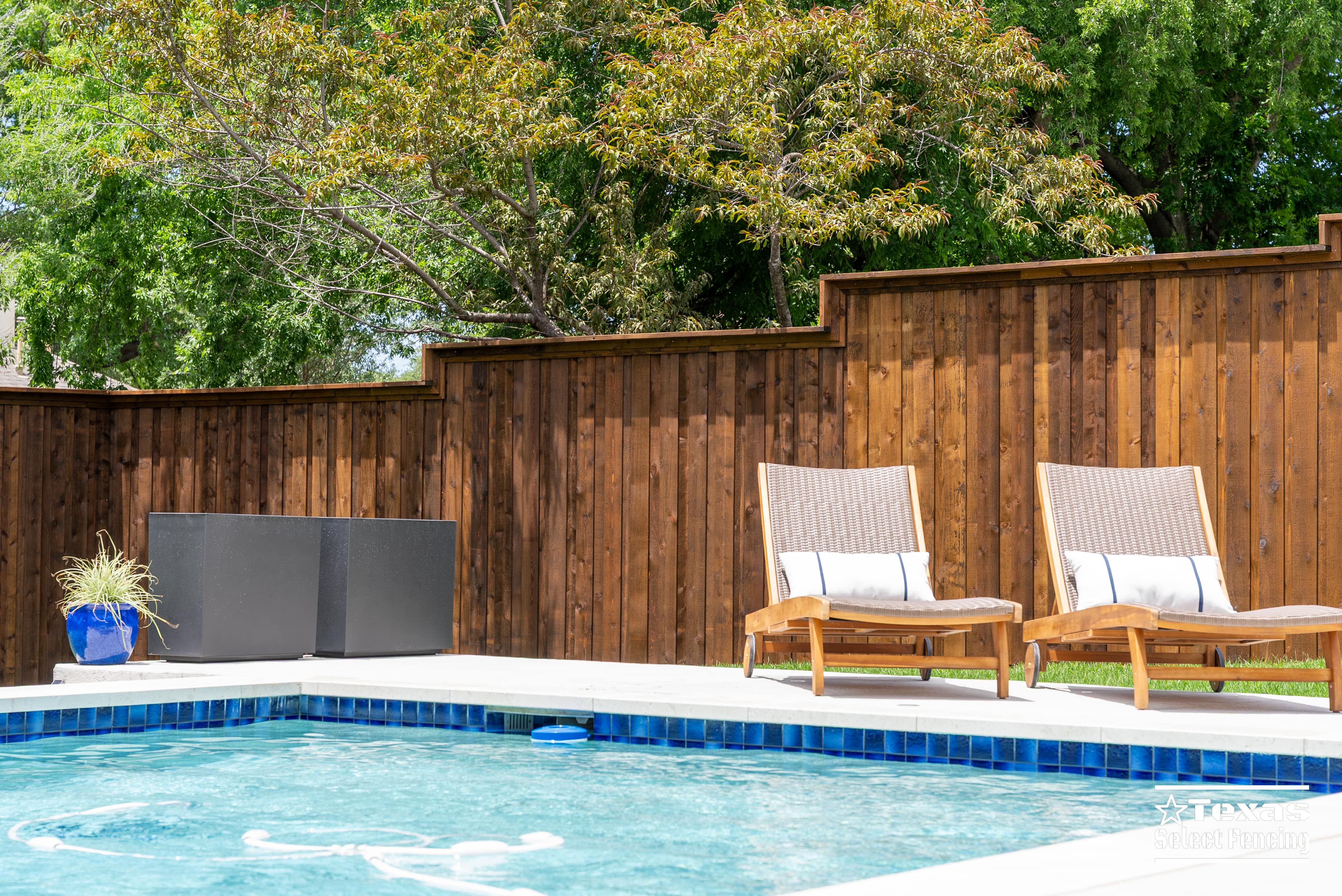 8' Board-on-board Cedar Fence Installation in Denton, Texas