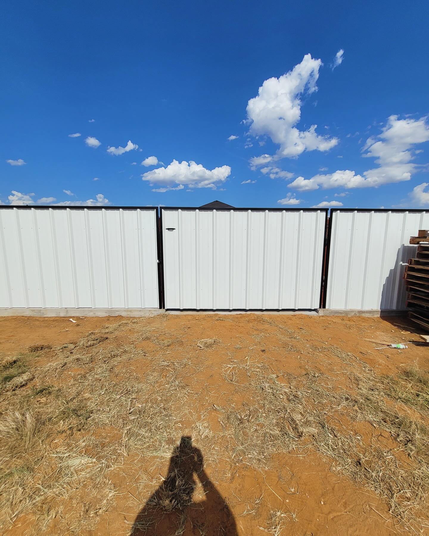 6' R-Panel Fence Installation in Midland