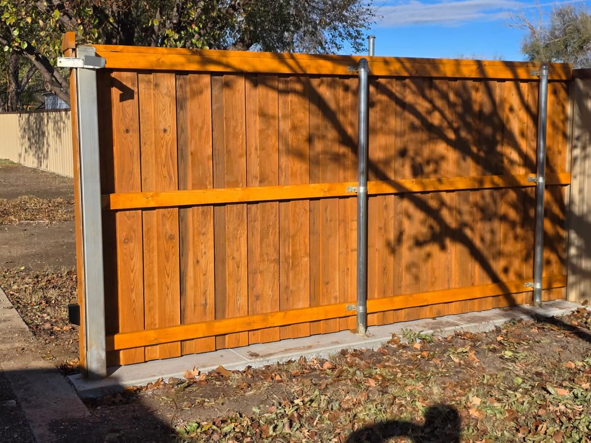 6' Cedar Fence Installation in Amarillo