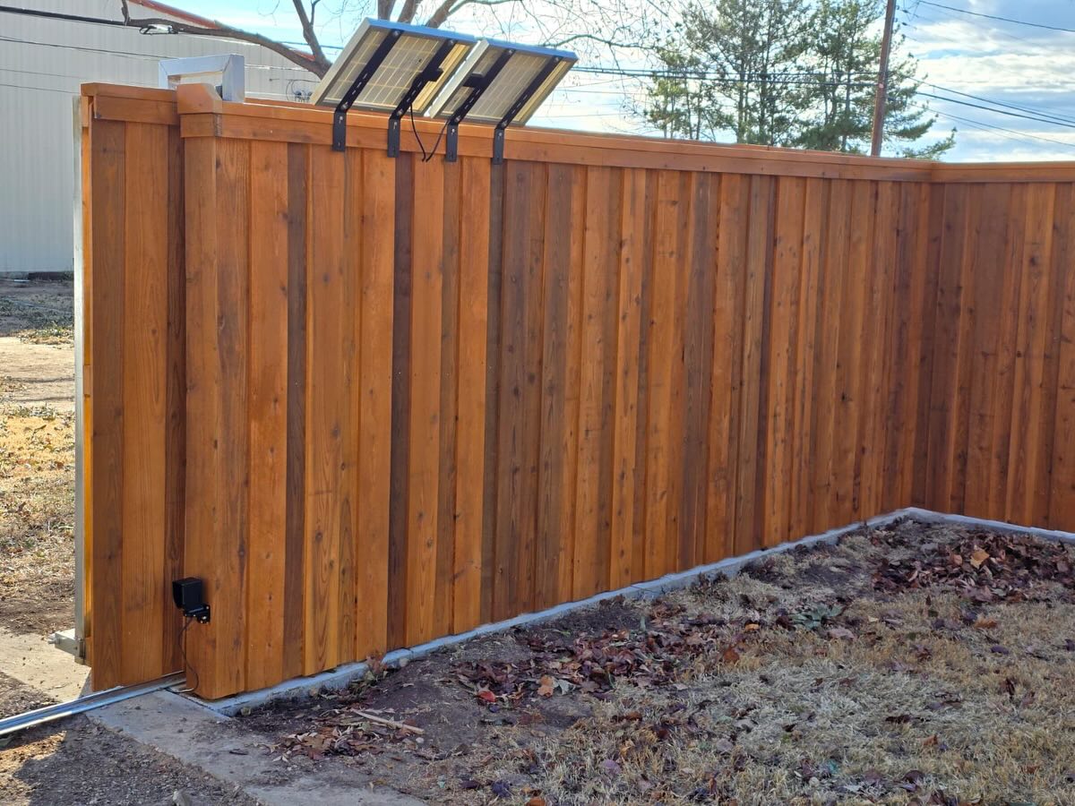 6' Cedar Fence Installation in Amarillo